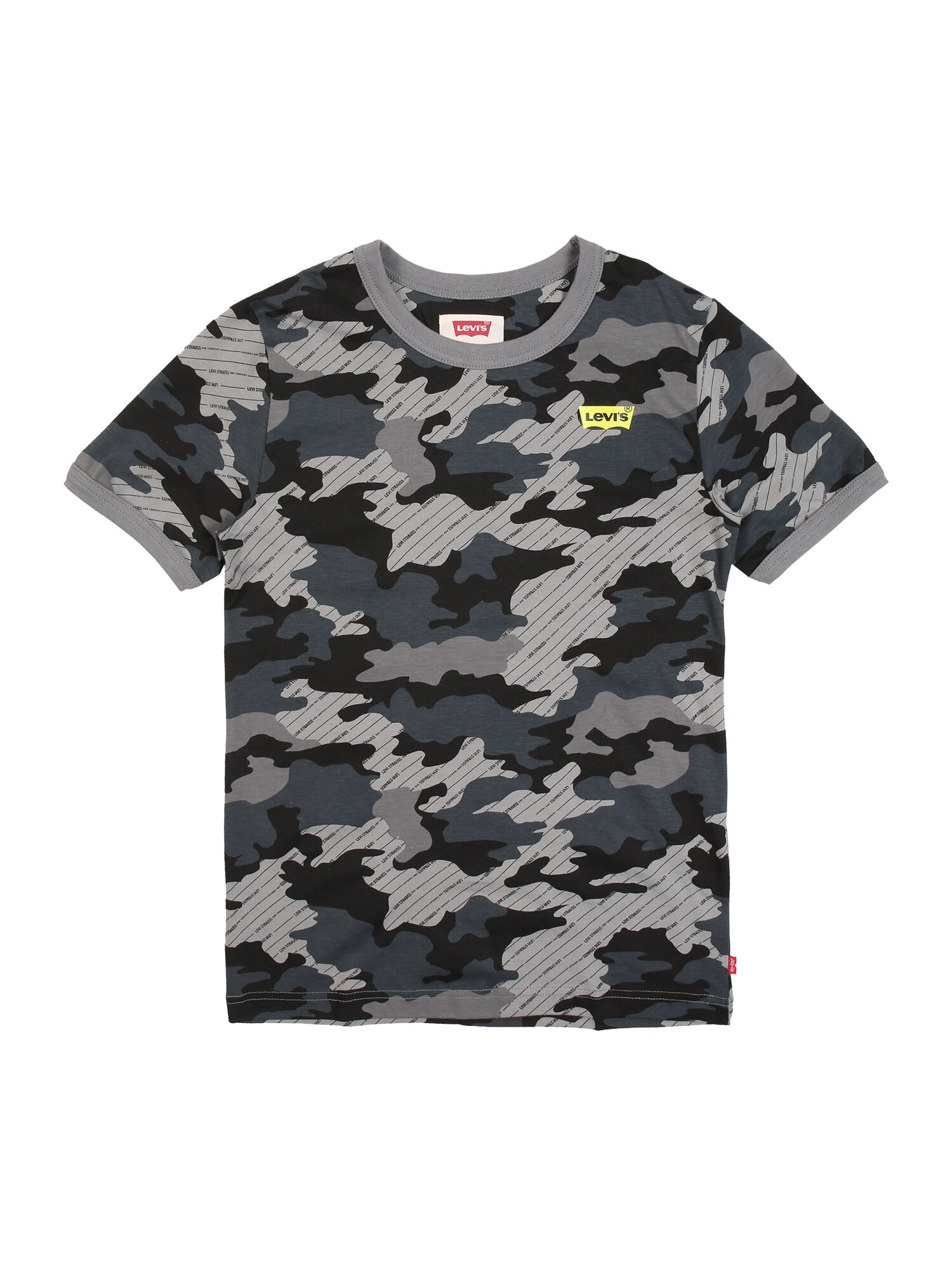 LEVI'S Marškinėliai  juoda / antracito / pilka
