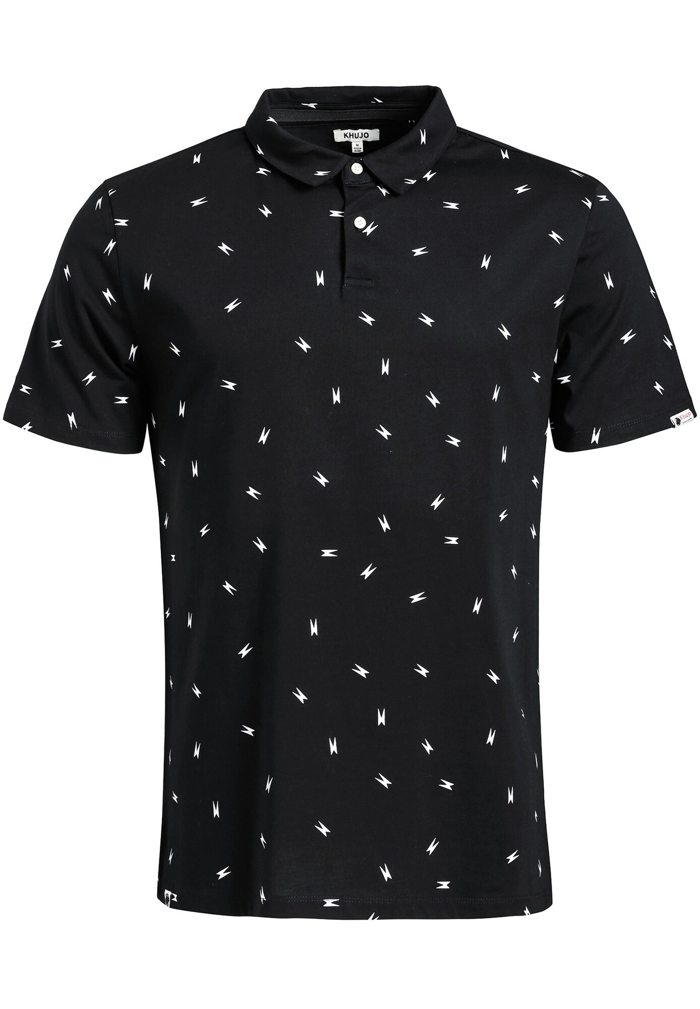 Khujo Heren Shirt Jikel Zwart Wit khujo kopen in de aanbieding