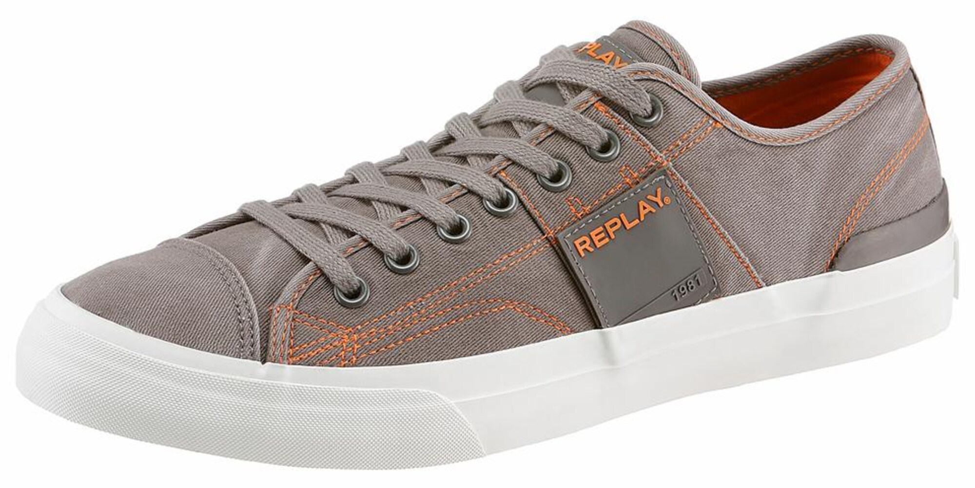 REPLAY Sneaker Maple taupe / weiß
