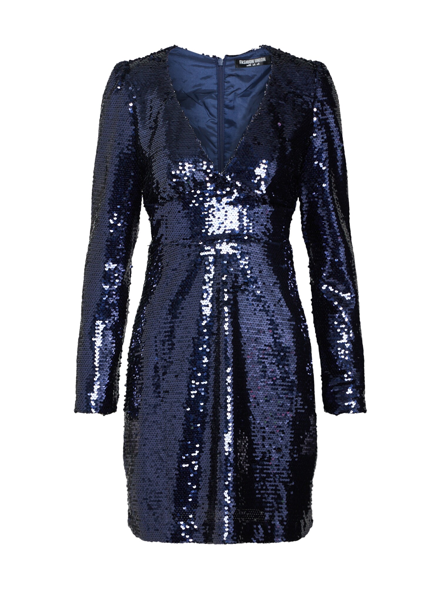 Fashion Union Dames Jurk Thespus Navy fashion union kopen in de aanbieding