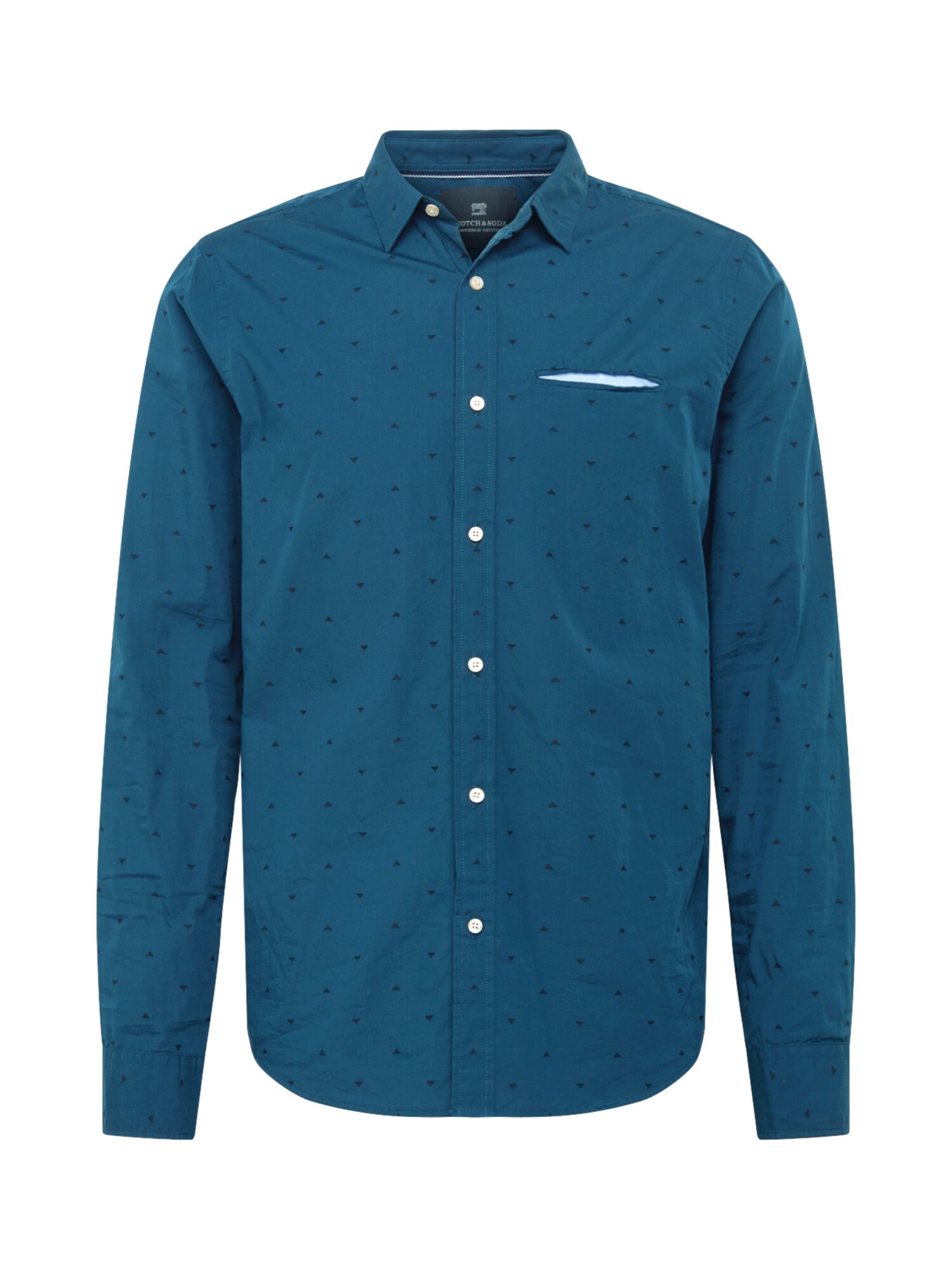 SCOTCH & SODA Dalykiniai marškiniai  benzino spalva