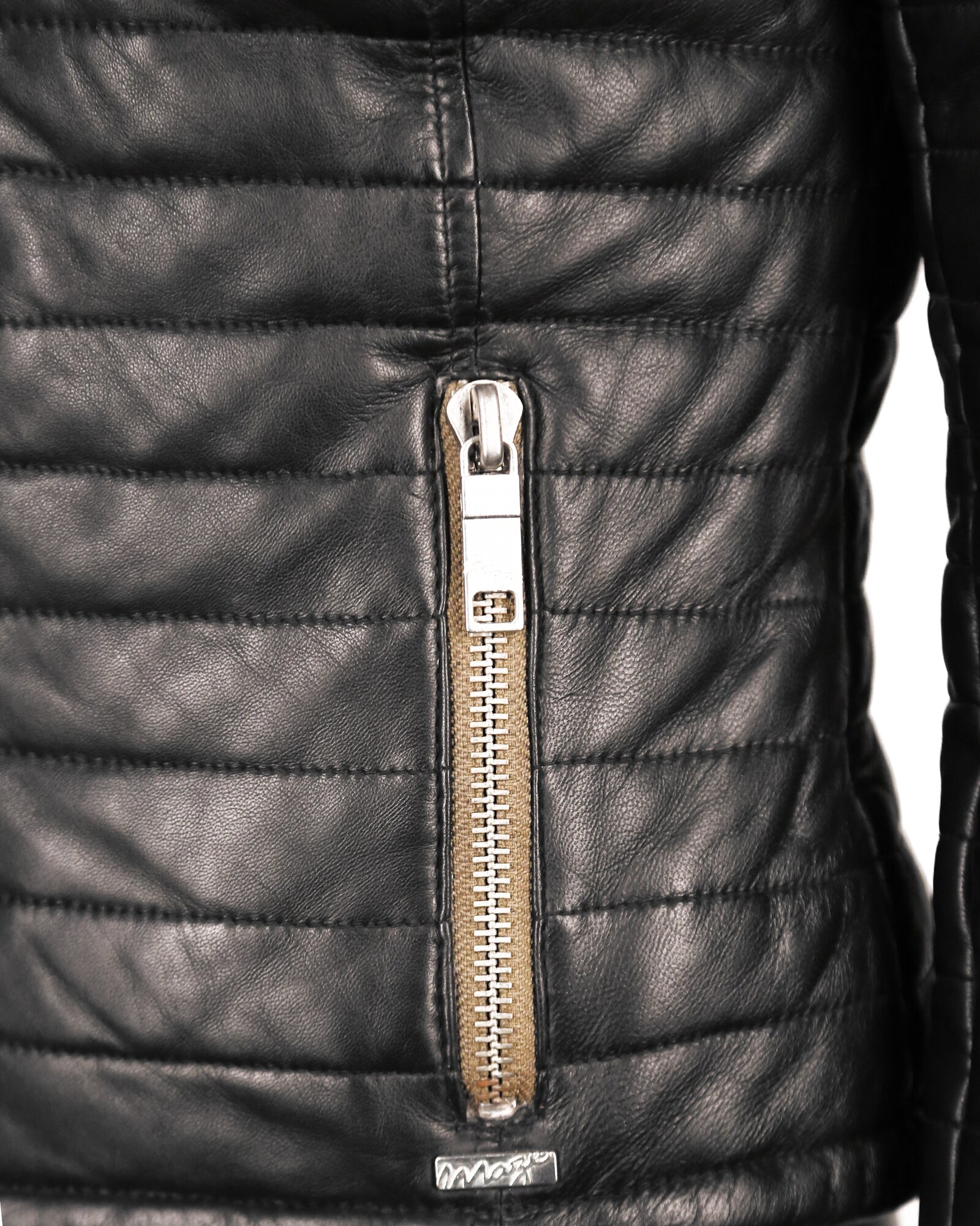 Thumbnail - Lederjacke mit Raffungen 'Sota'