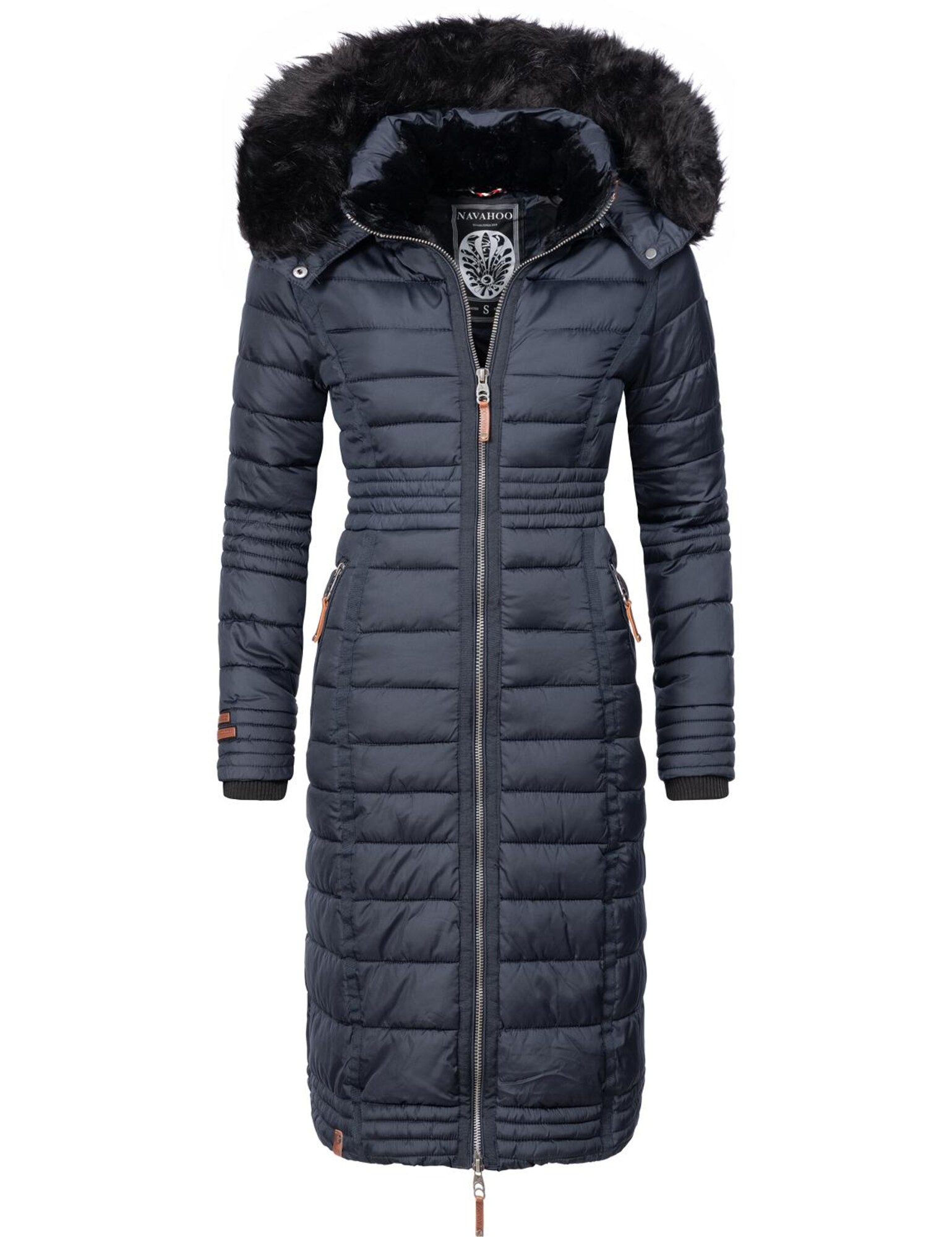NAVAHOO Palton de iarnă Umay  albastru noapte