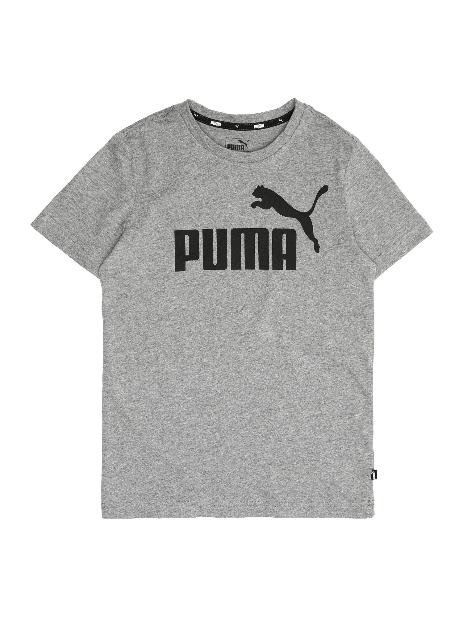 PUMA Marškinėliai  margai pilka / juoda