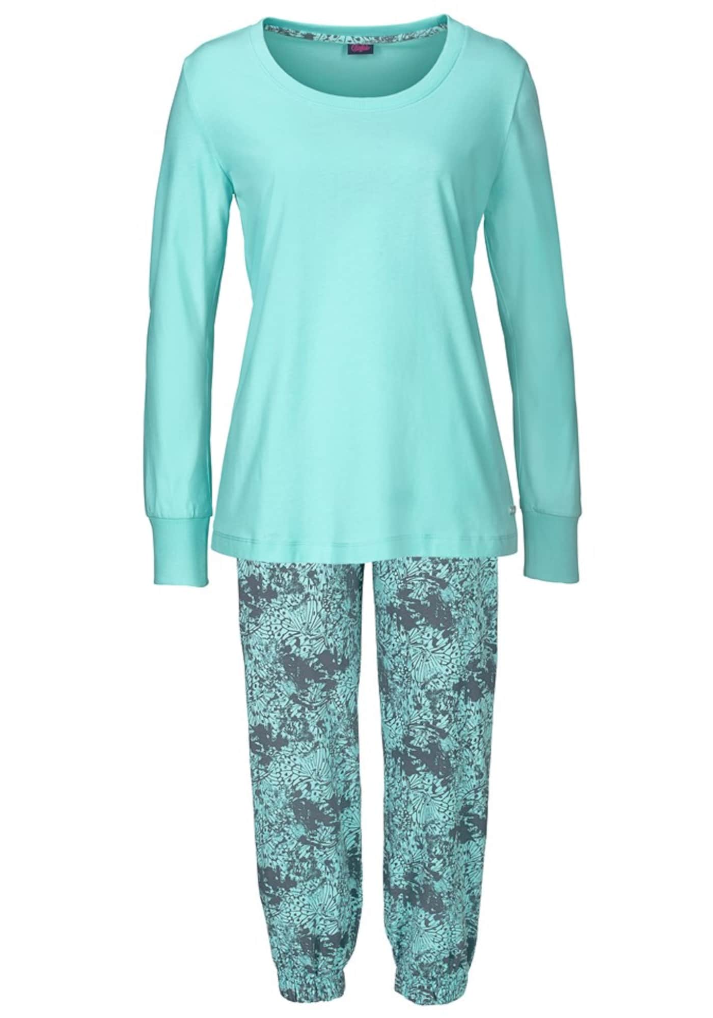 BUFFALO Pijama  turcoaz / albastru porumbel