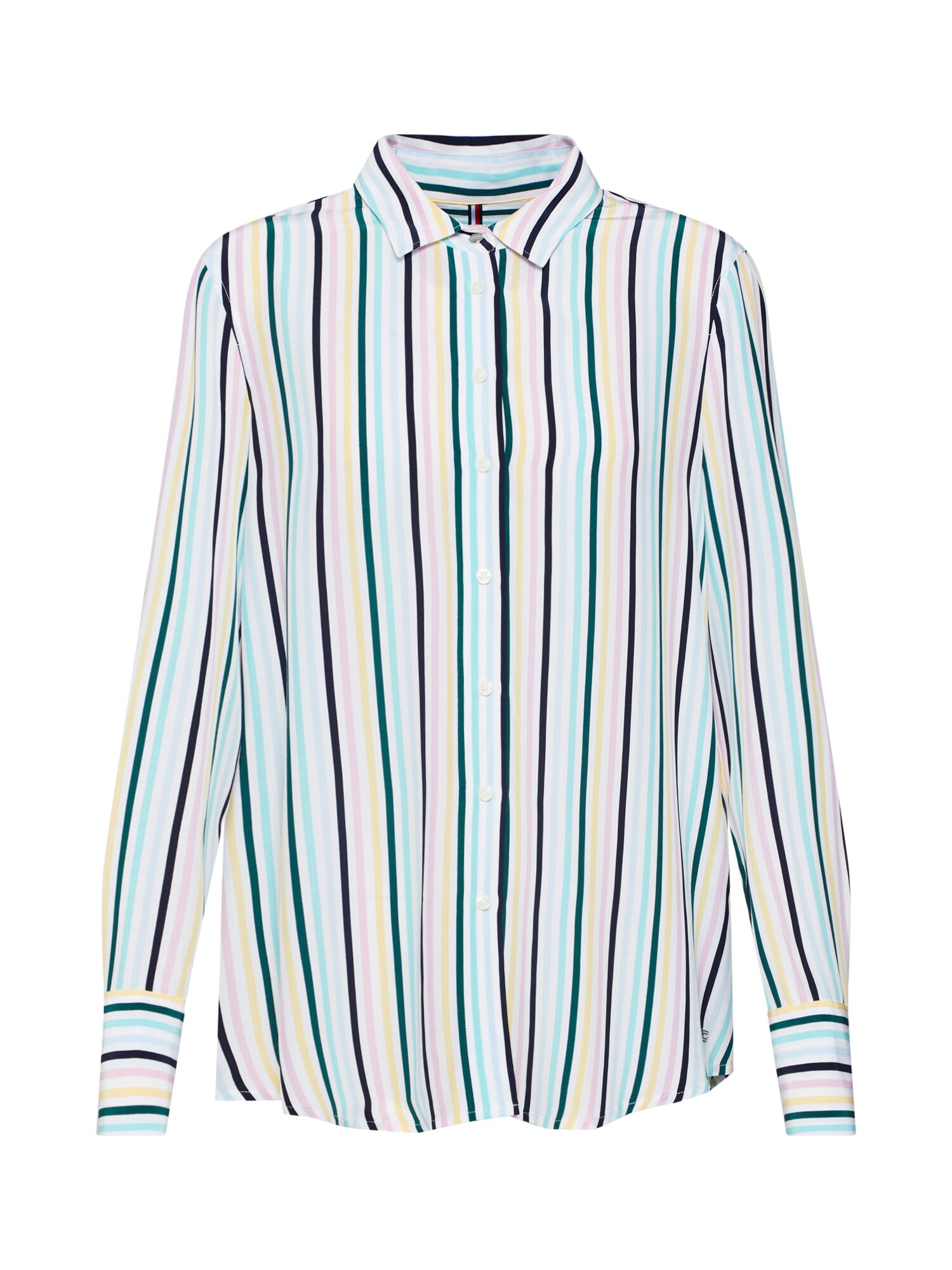 Tommy Hilfiger Dames Blouse Fleur Shirt Ls Gemengde Kleuren tommy hilfiger kopen in de aanbieding