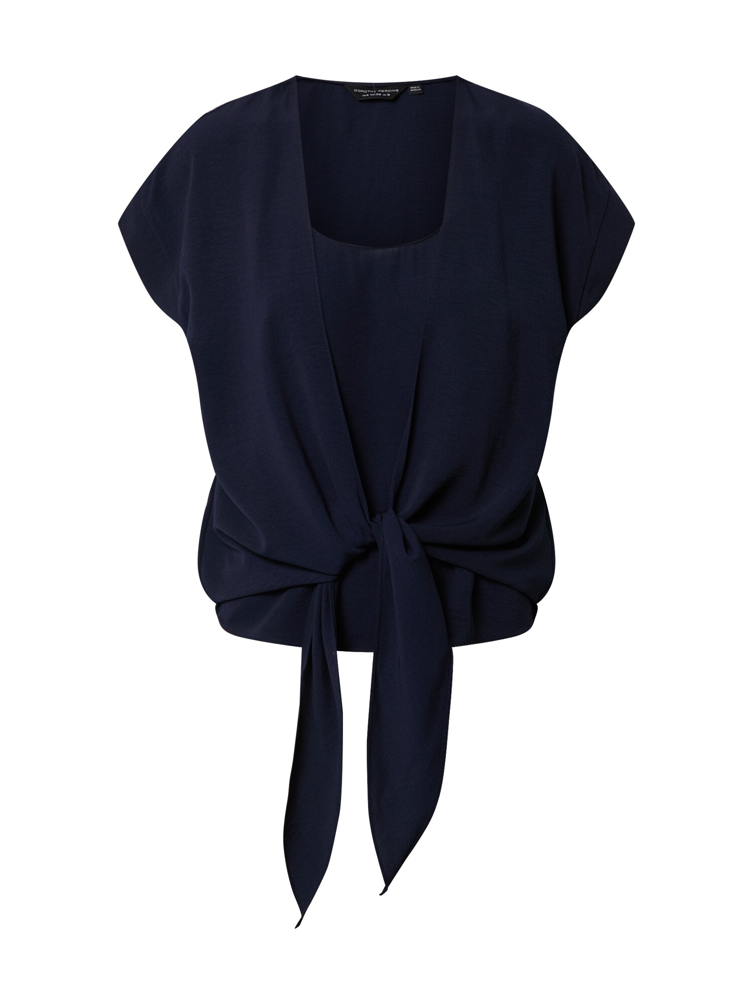 Dorothy Perkins Marškinėliai '2 IN 1 TIE TEE'  tamsiai mėlyna