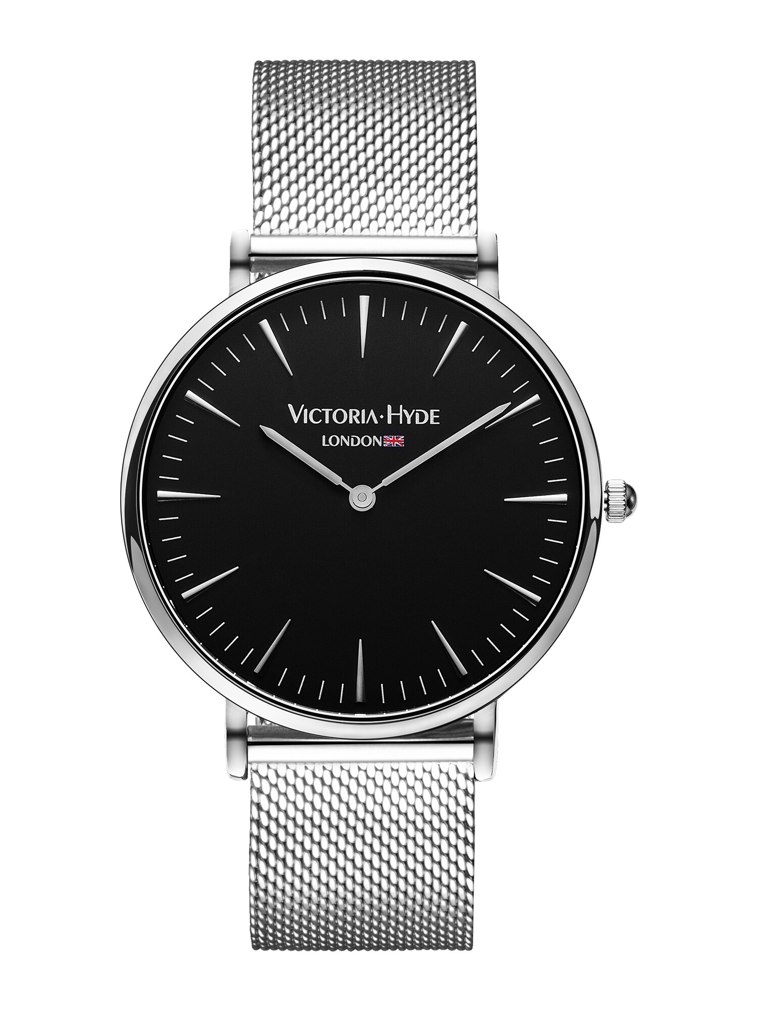 Victoria Hyde Dames Analoog Horloge Zwart Zilver victoria hyde kopen in de aanbieding