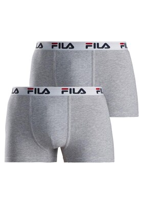 FILA Calzoncillo boxer  gris moteado / rojo / negro / blanco
