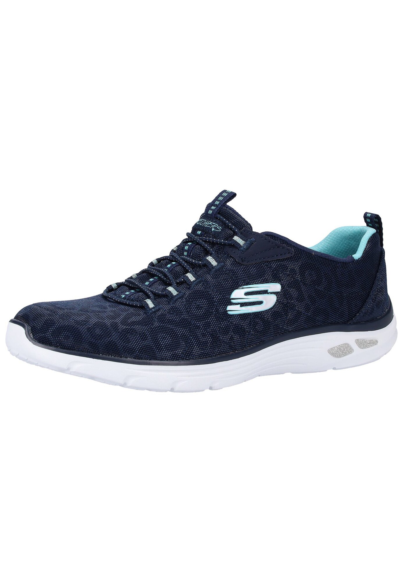 Skechers Dames Sneakers Laag Empire Dlux Navy Aqua skechers kopen in de aanbieding