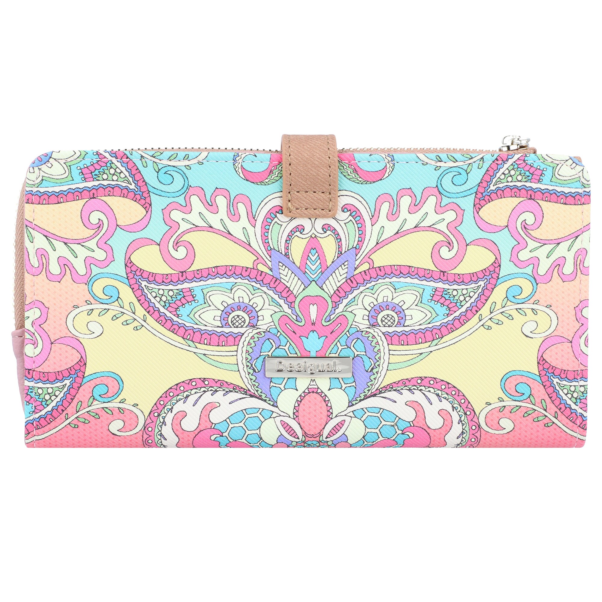 Desigual Dames Portemonnee Grand Valkiria Ester Gemengde Kleuren desigual kopen in de aanbieding