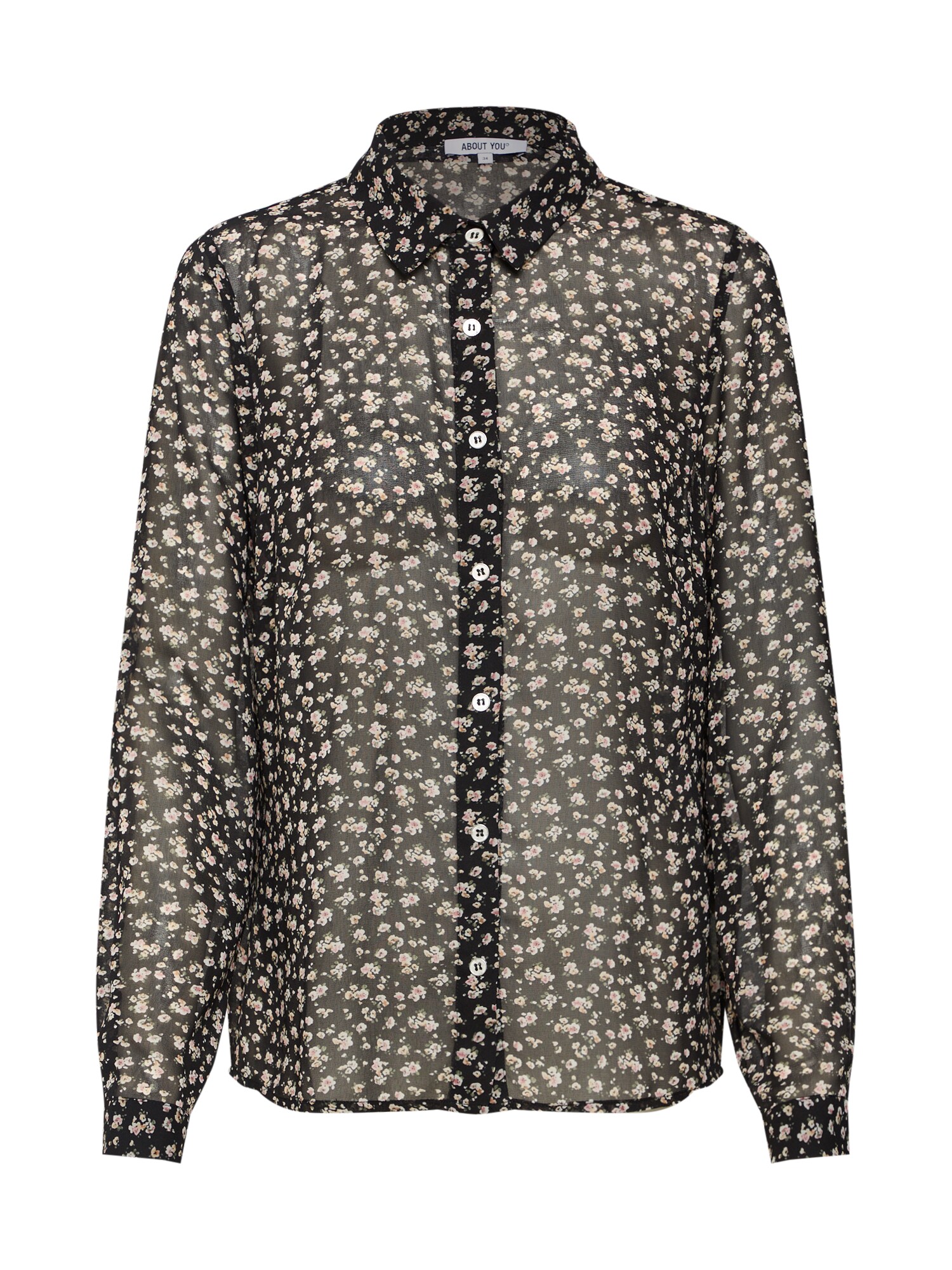 About You Dames Blouse Joline Rosa Zwart about you kopen in de aanbieding