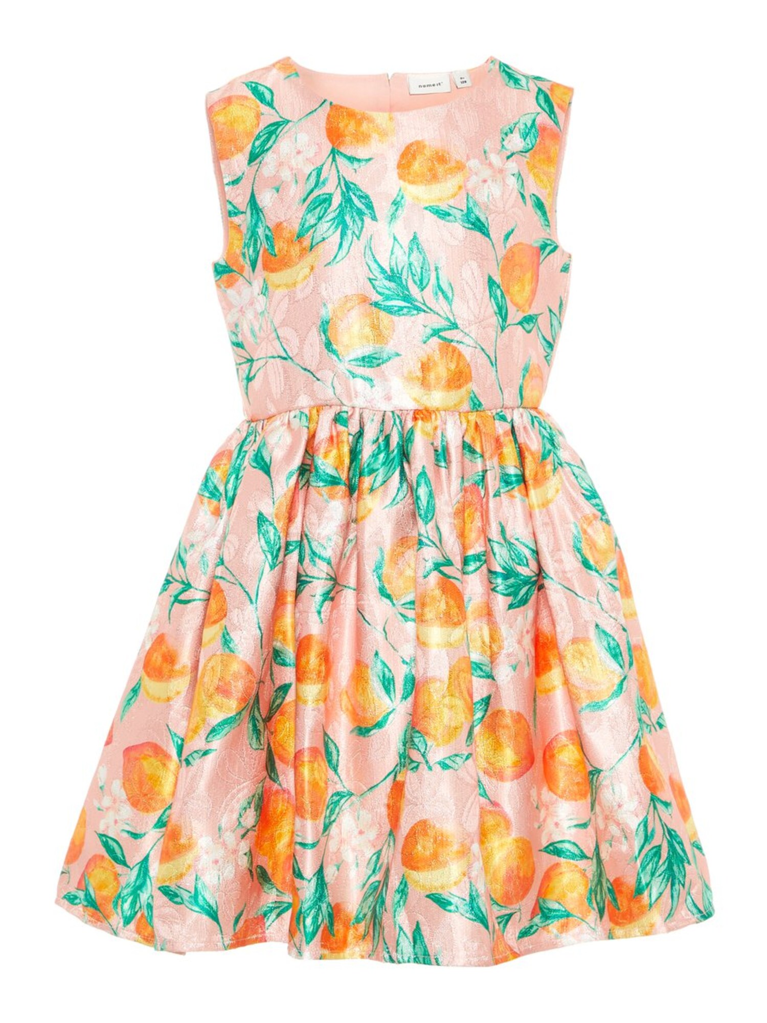 Name It Meisjes Jurk Groen Donkeroranje Rosa name it kopen in de aanbieding