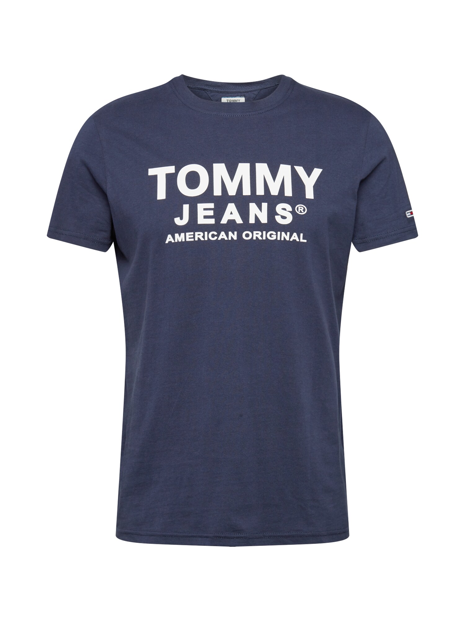 Tommy Jeans Marškinėliai 'ESSENTIAL'  balta / tamsiai mėlyna