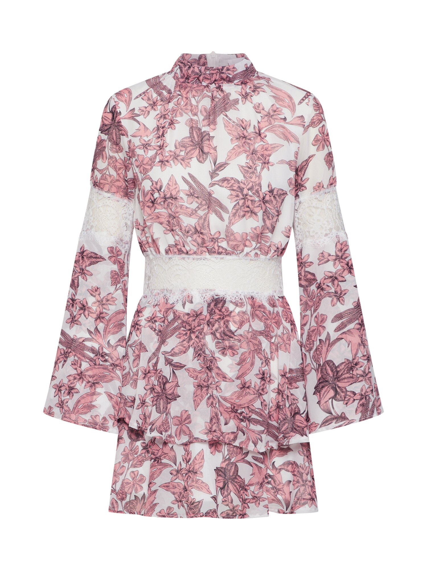 Missguided Vasarinė suknelė  uogų spalva / balta
