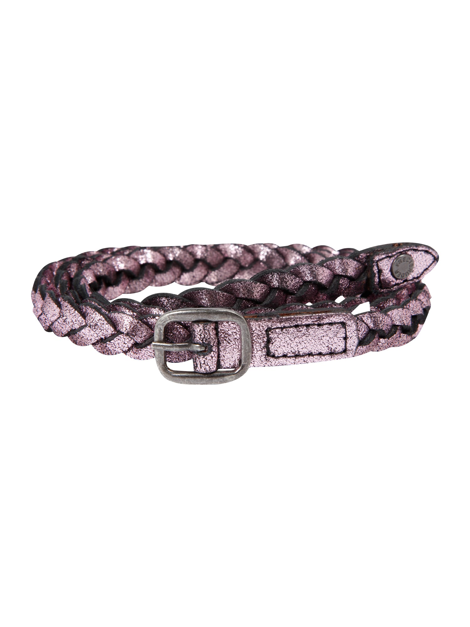 Fredsbruder Dames Riem Small Woven Flashy Pink Zilver fredsbruder kopen in de aanbieding