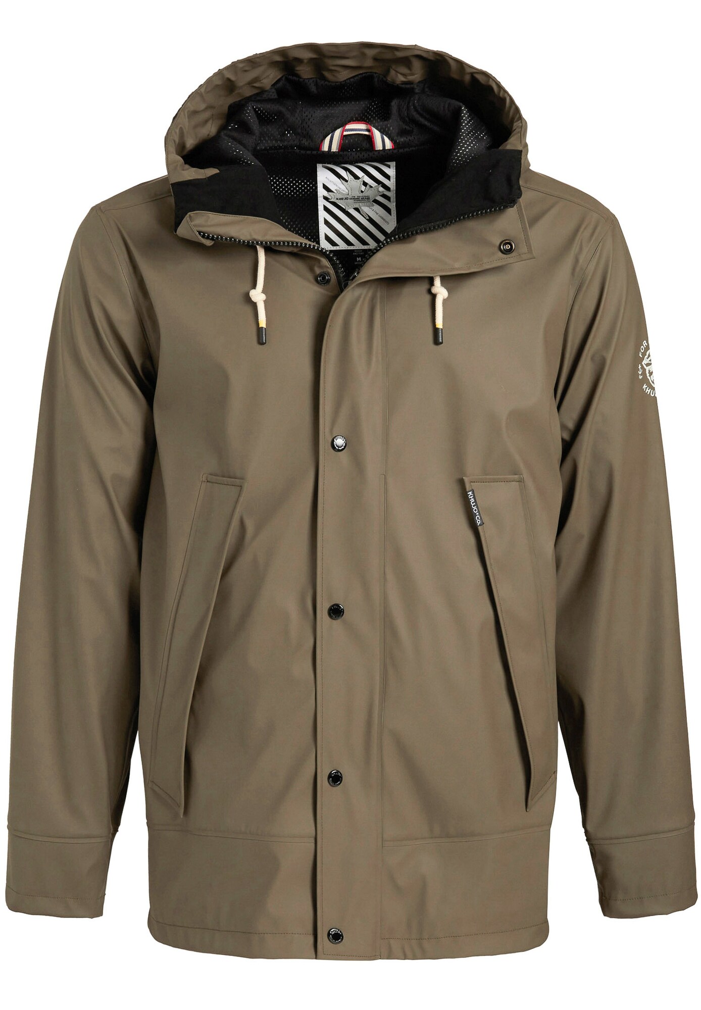 Khujo Heren Tussenjas Puntef Kaki khujo kopen in de aanbieding