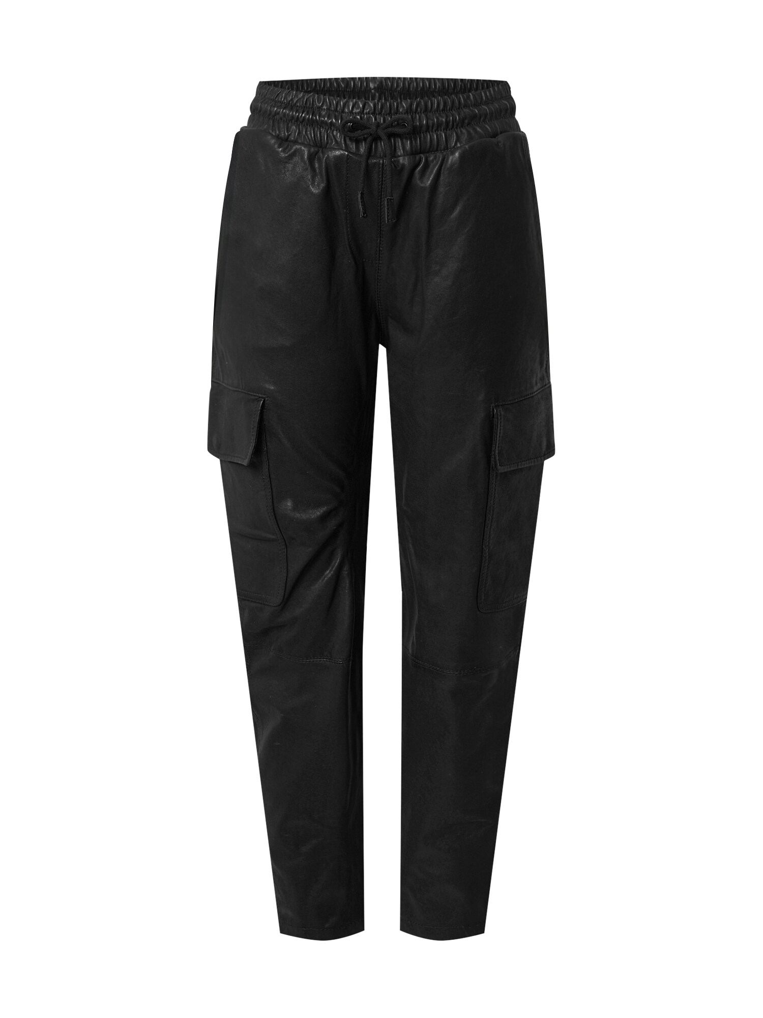 BE EDGY Laisvo stiliaus kelnės 'Bekarine'  juoda