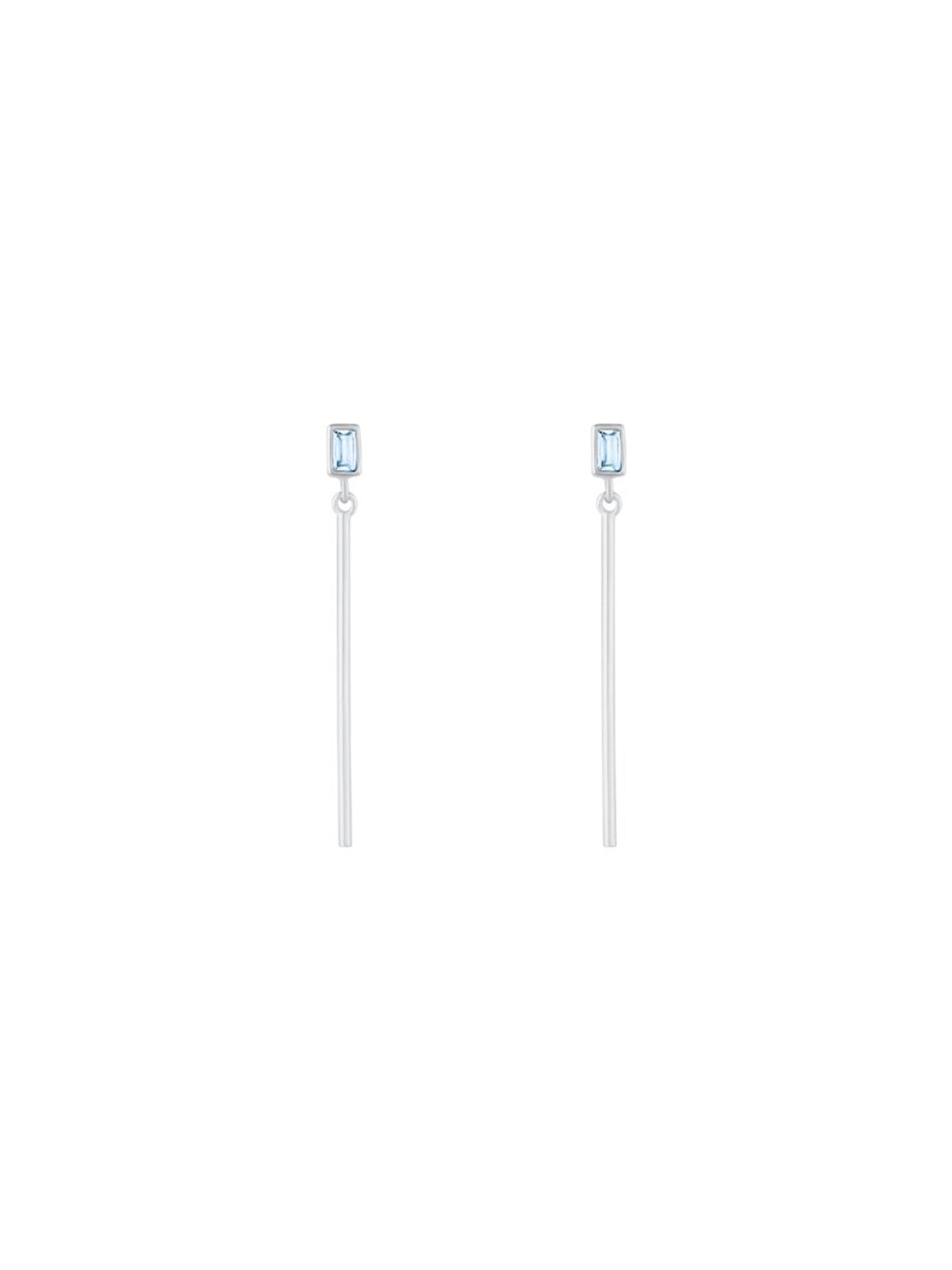 Id Fine Dames Oorbellen Baguette Zilver id fine kopen in de aanbieding