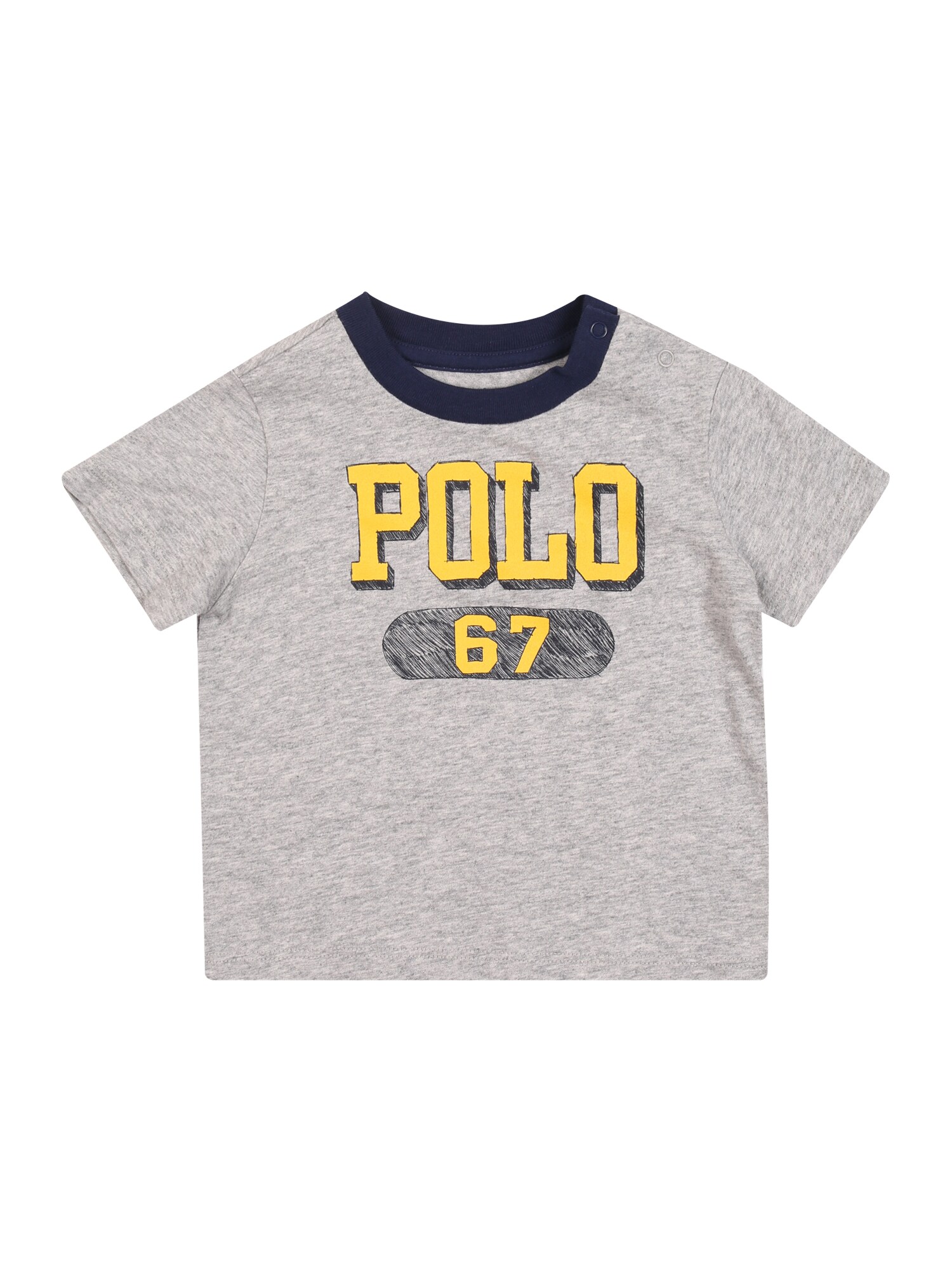 POLO RALPH LAUREN Marškinėliai  mėlyna / margai pilka / geltona