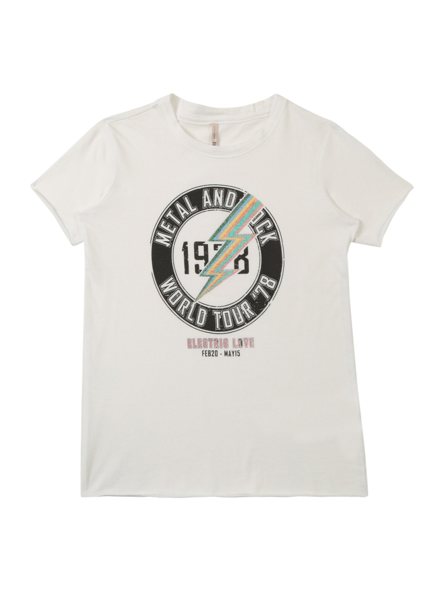 Kids Only Meisjes Shirt Rock Gemengde Kleuren Wit kids only kopen in de aanbieding