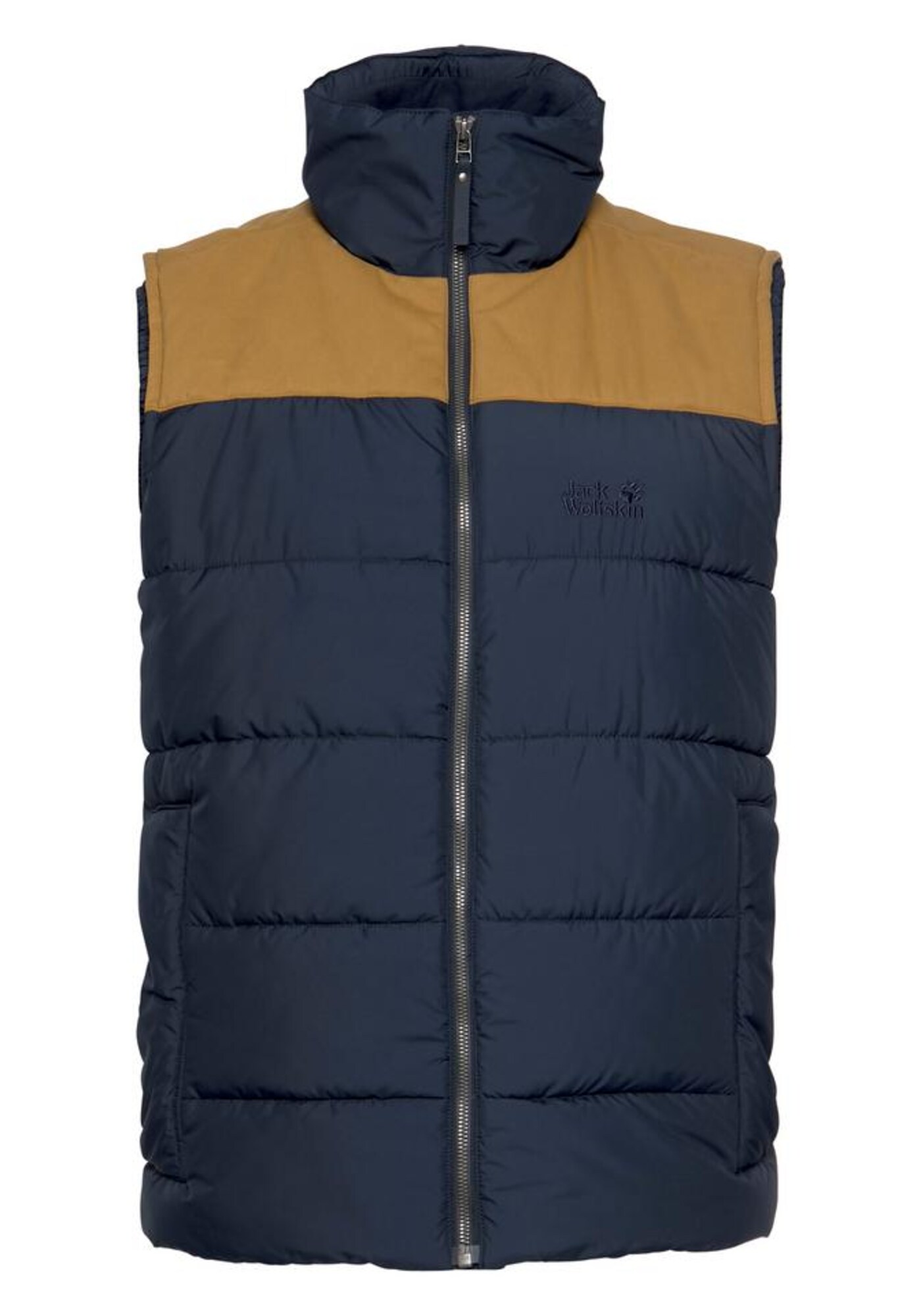 JACK WOLFSKIN Sportinė liemenė 'Lakota'  garstyčių spalva / tamsiai mėlyna jūros spalva