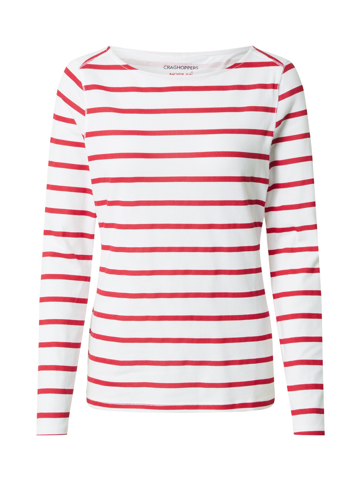 CRAGHOPPERS Sportiniai marškinėliai 'Erin'  raudona / balta