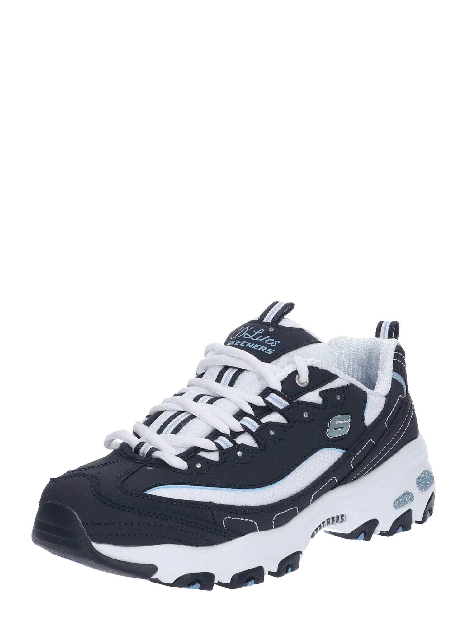 SKECHERS Nizke superge 'Biggest Fan'  mornarska / bela