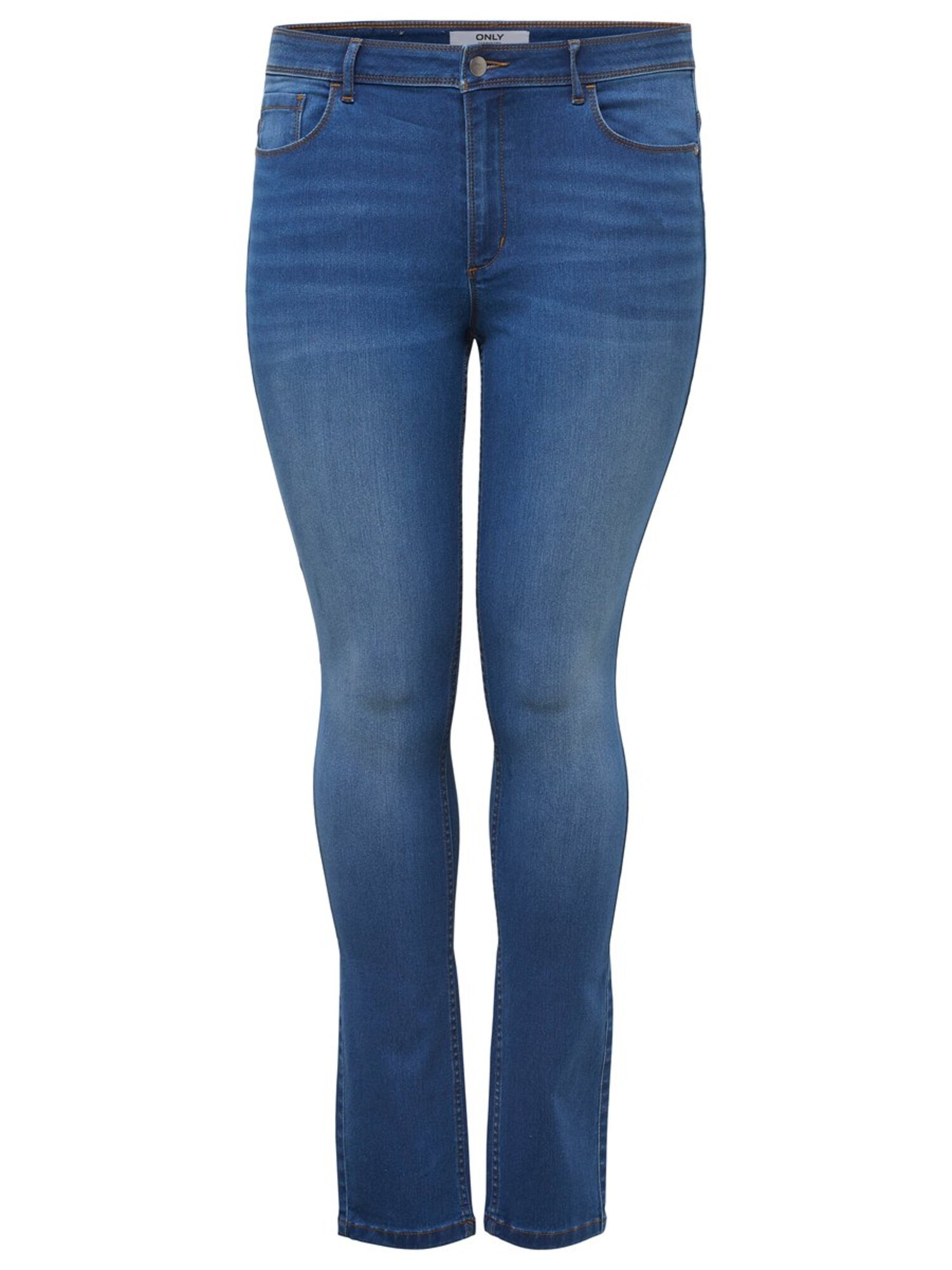 Only Carmakoma Dames Jeans Jones Blauw Denim only carmakoma kopen in de aanbieding
