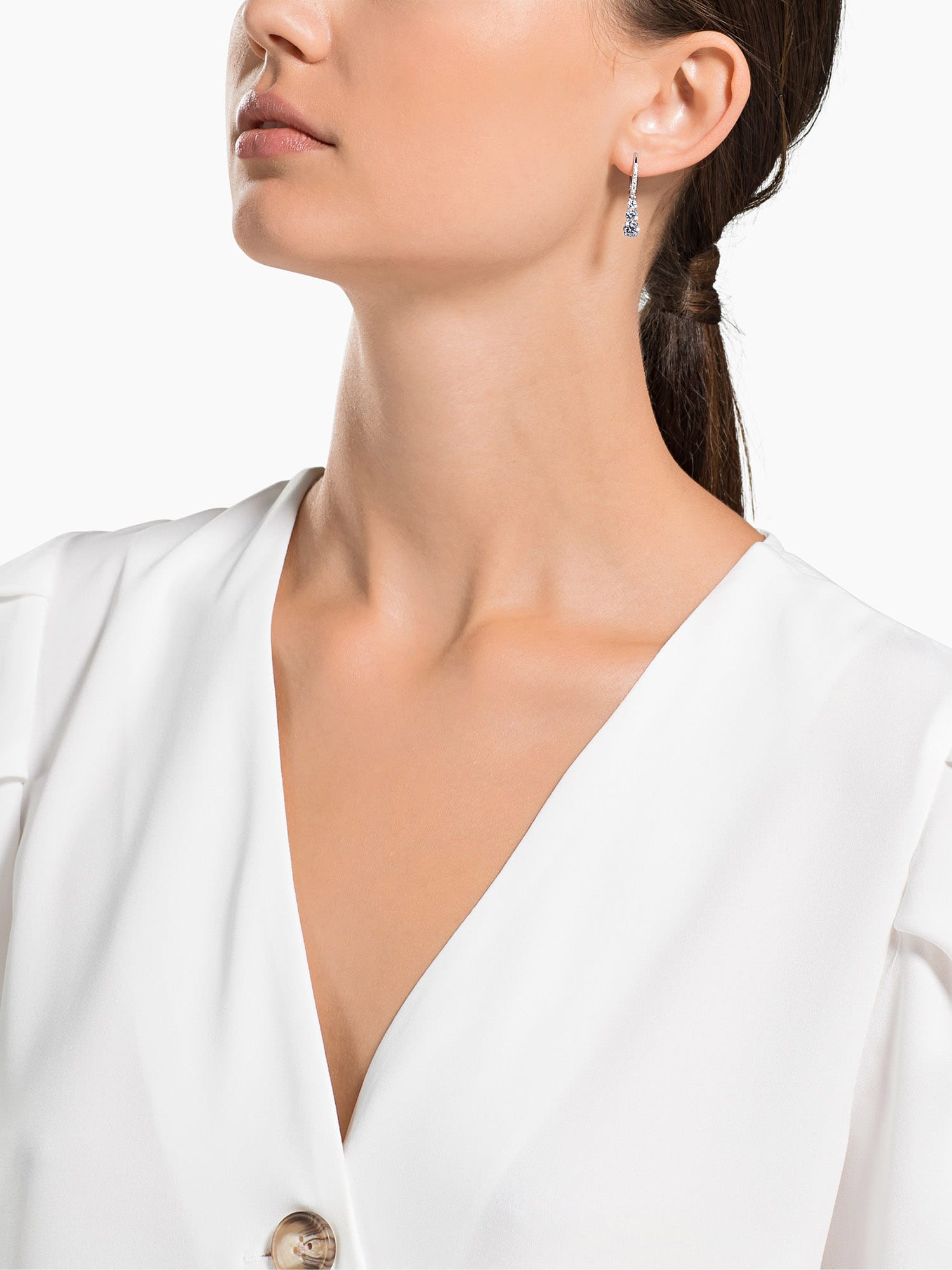 Swarovski Fülbevalók 'Attract Trilogy'  ezüst termék 2. képe
