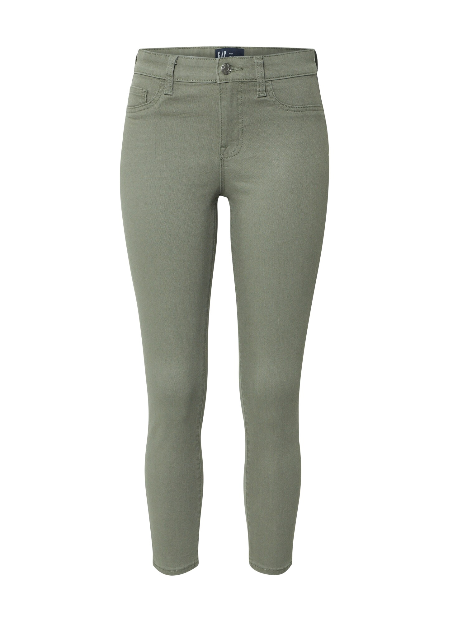 GAP Džinsai 'V-FAVORITE JEGGING VINTAGE'  tamsiai žalia / rusvai žalia