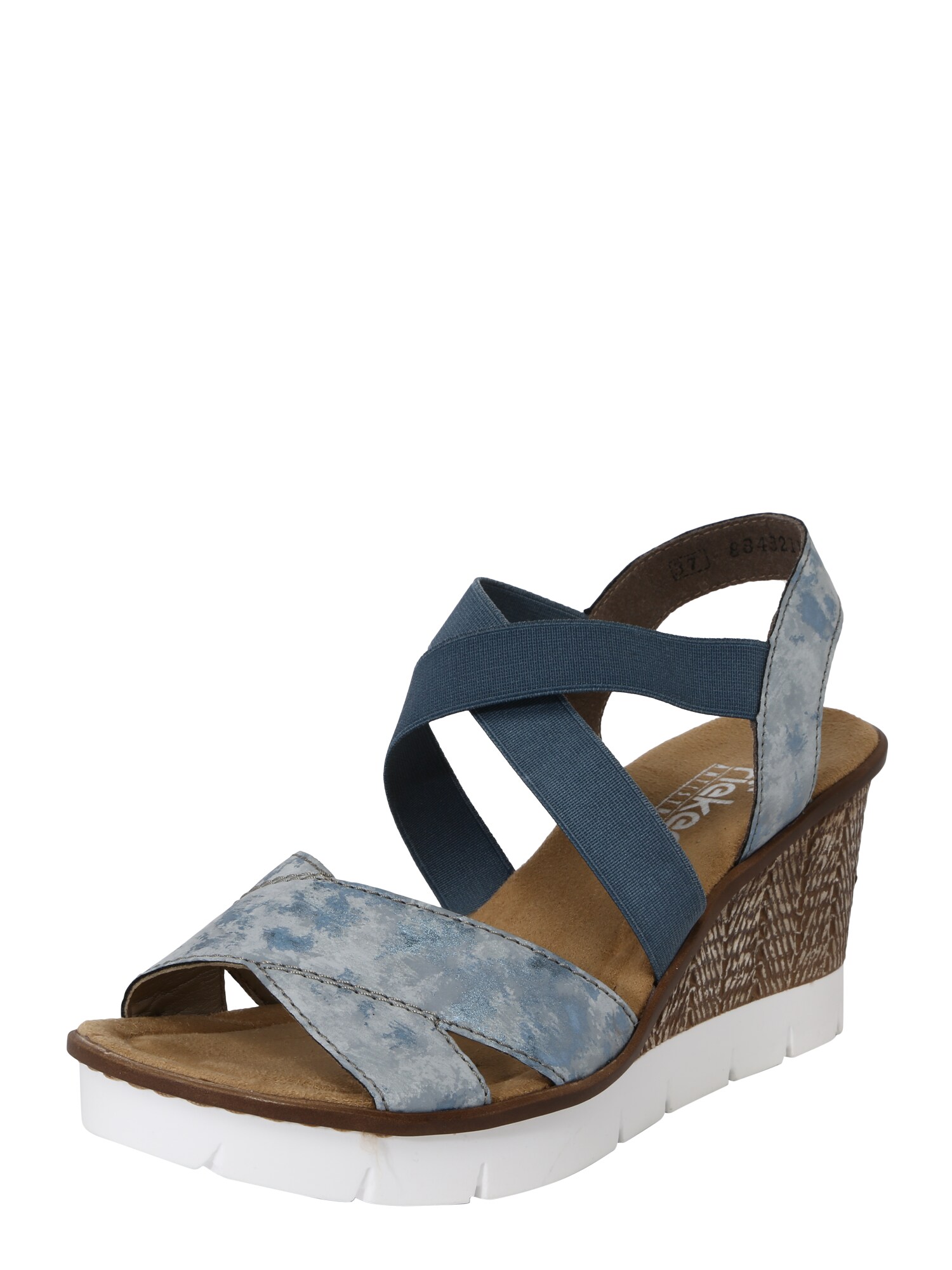 Rieker Dames Sandaal Lichtblauw rieker kopen in de aanbieding