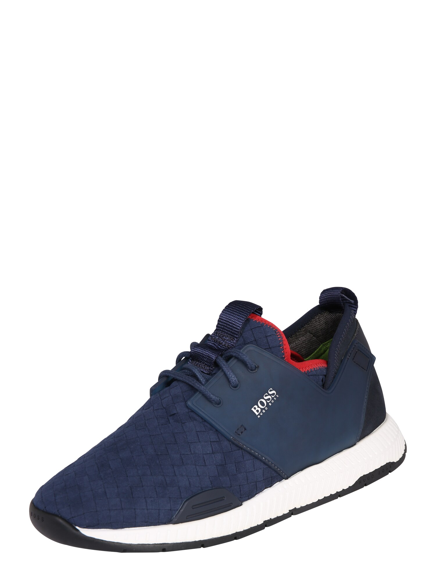 Boss Heren Sneakers Laag Titanium Navy boss kopen in de aanbieding