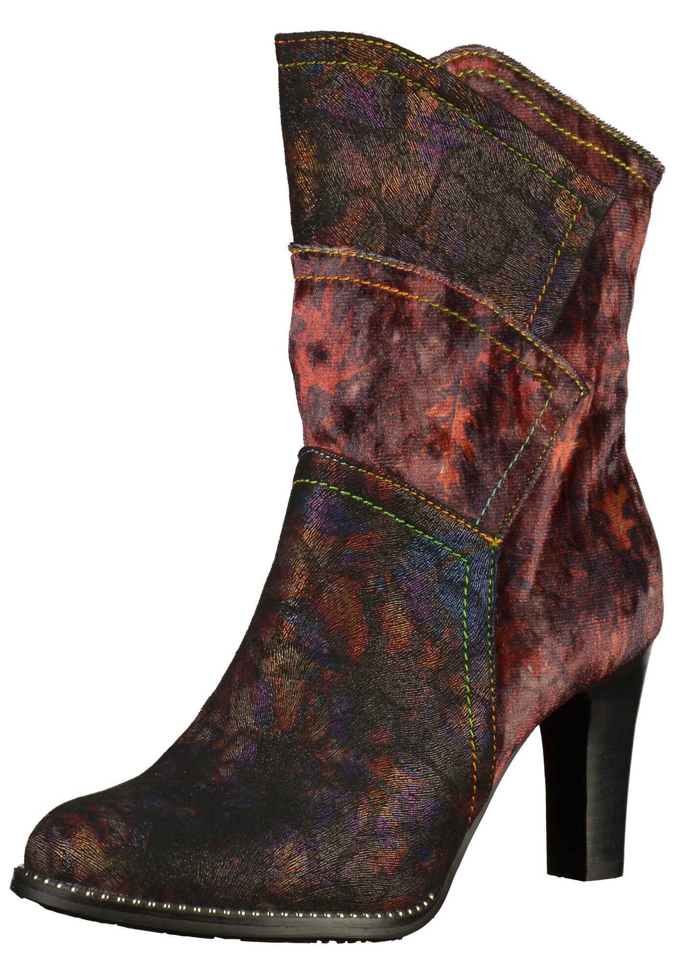 Laura Vita Dames Laarzen Blauw Bruin Rood laura vita kopen in de aanbieding