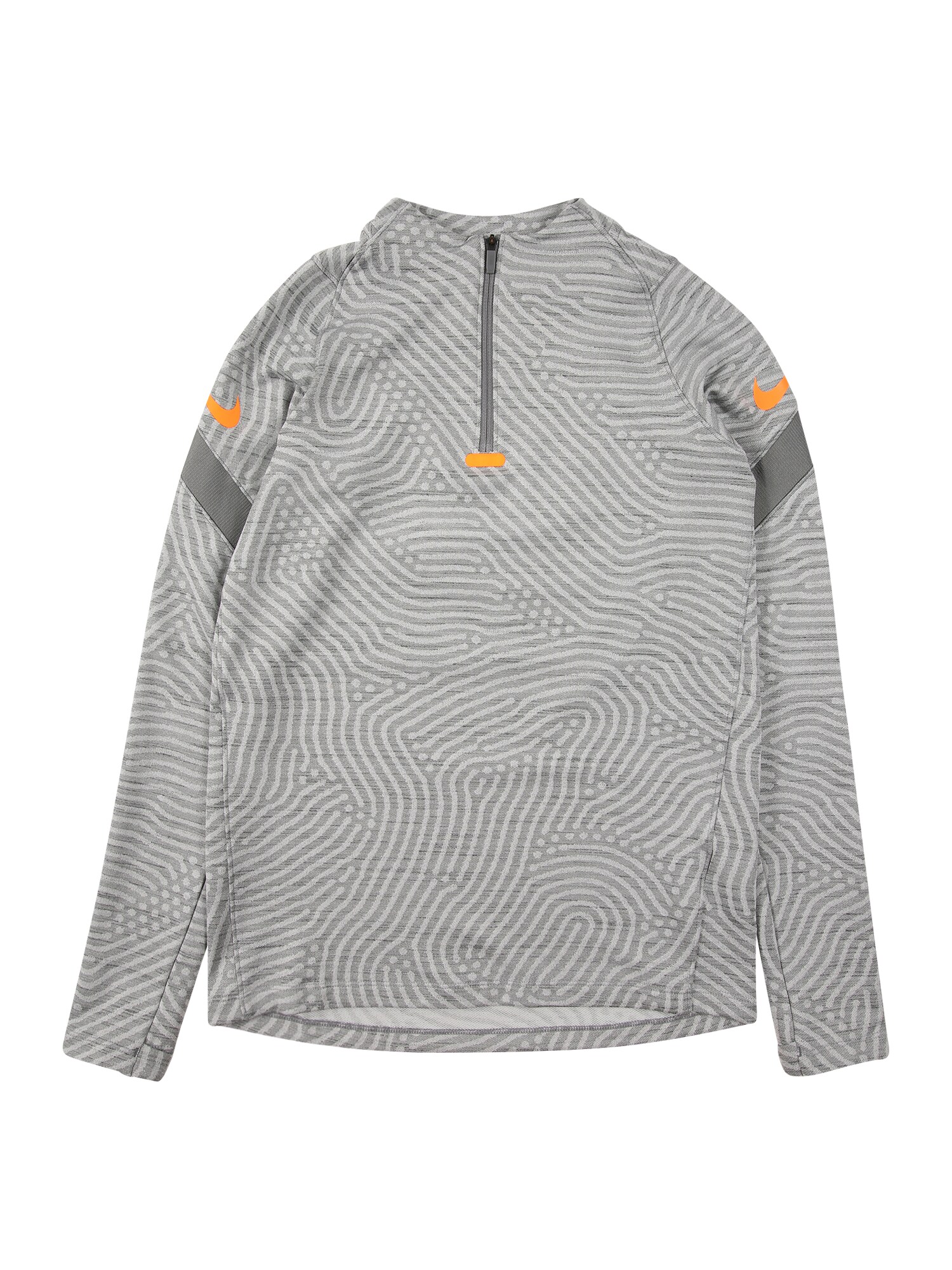 NIKE Sportinio tipo megztinis 'Strike'  tamsiai pilka / oranžinė / šviesiai pilka / margai pilka