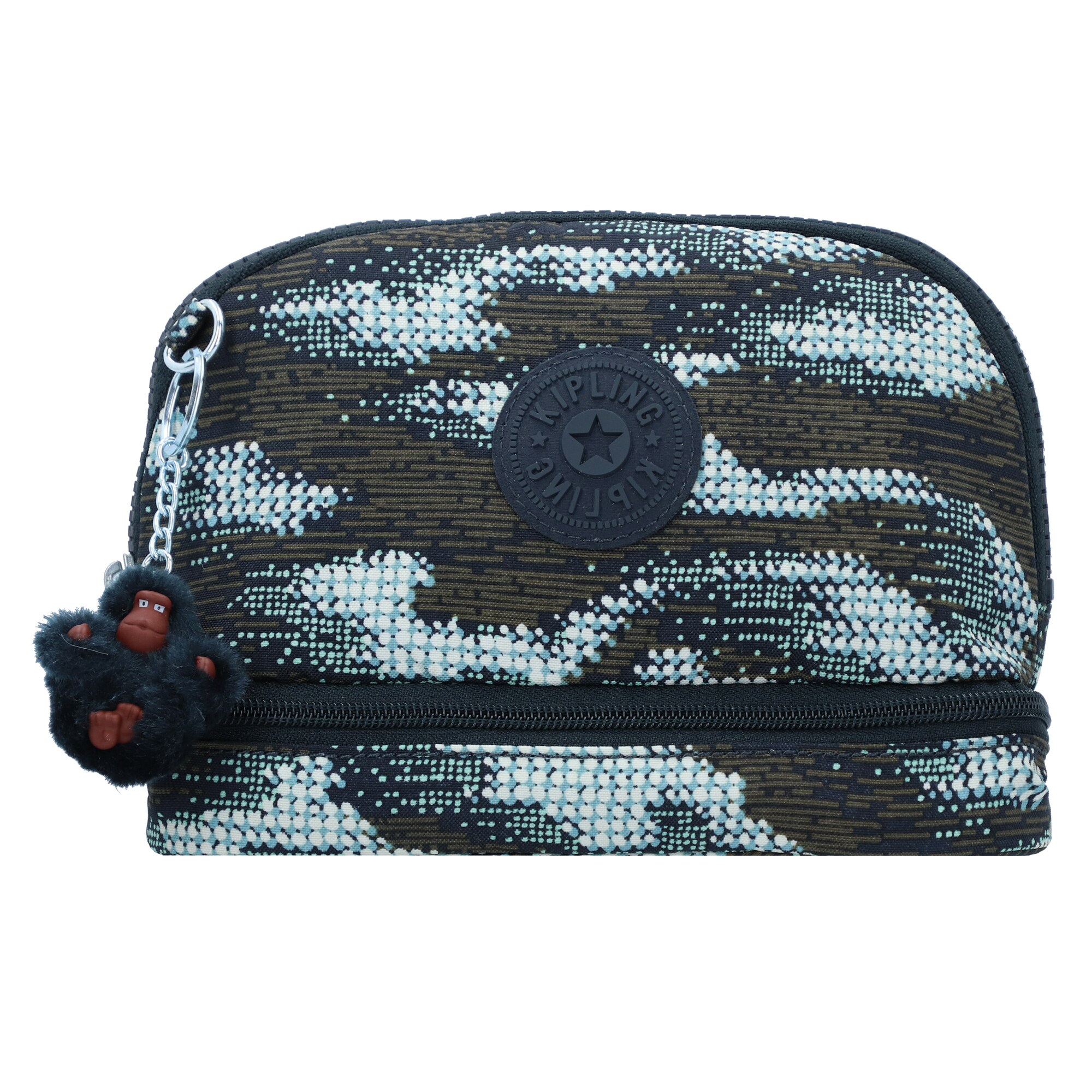 Kipling Dames Make Up Tas Basic Ewo Nachtblauw Lichtblauw Kaki Wit kipling kopen in de aanbieding