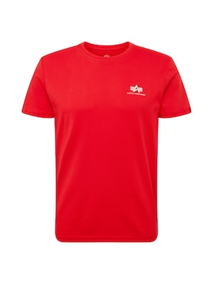 ALPHA INDUSTRIES Camiseta  rojo claro / blanco