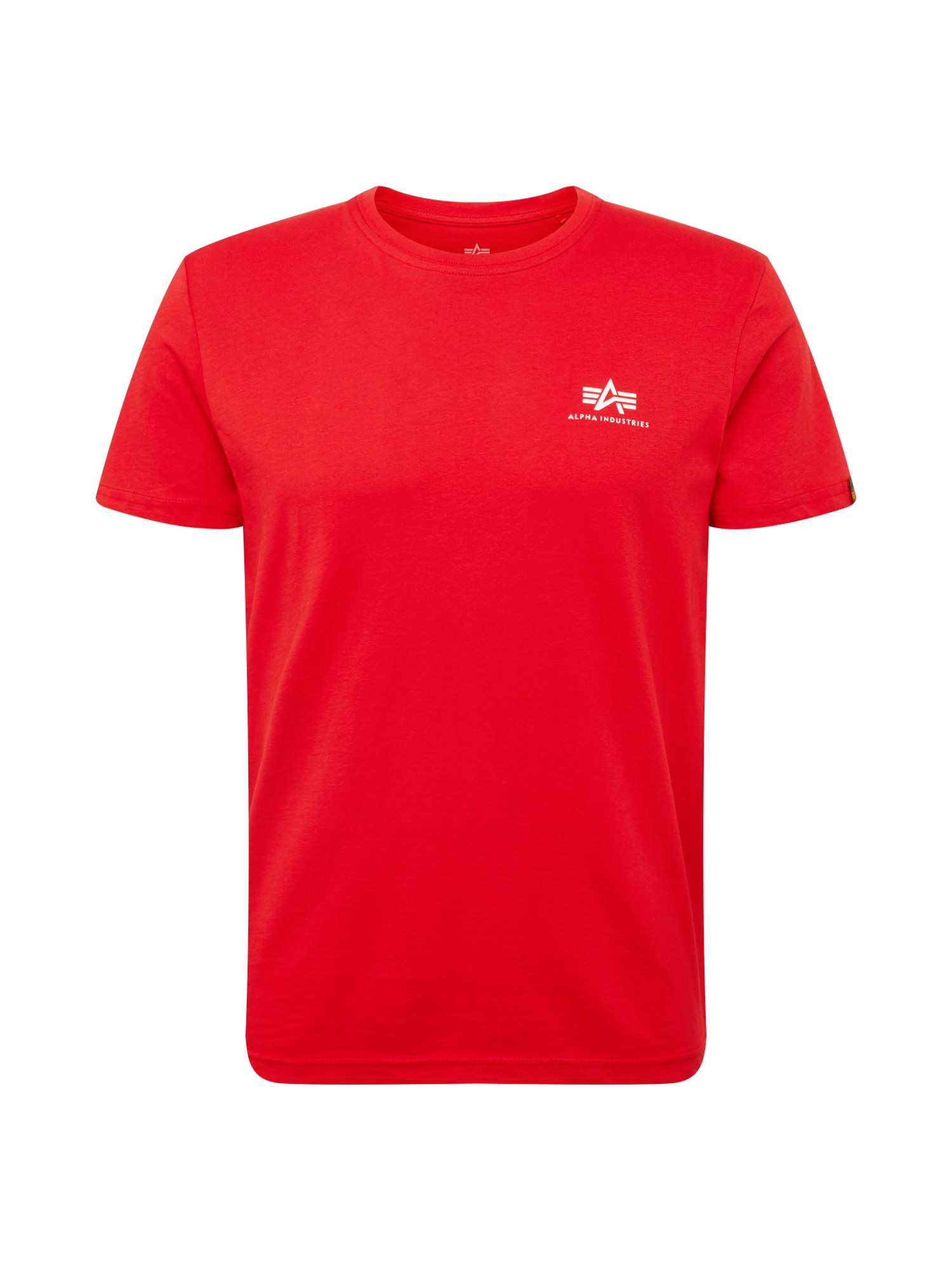 ALPHA INDUSTRIES T-Krekls 'Small Logo' gaiši sarkans