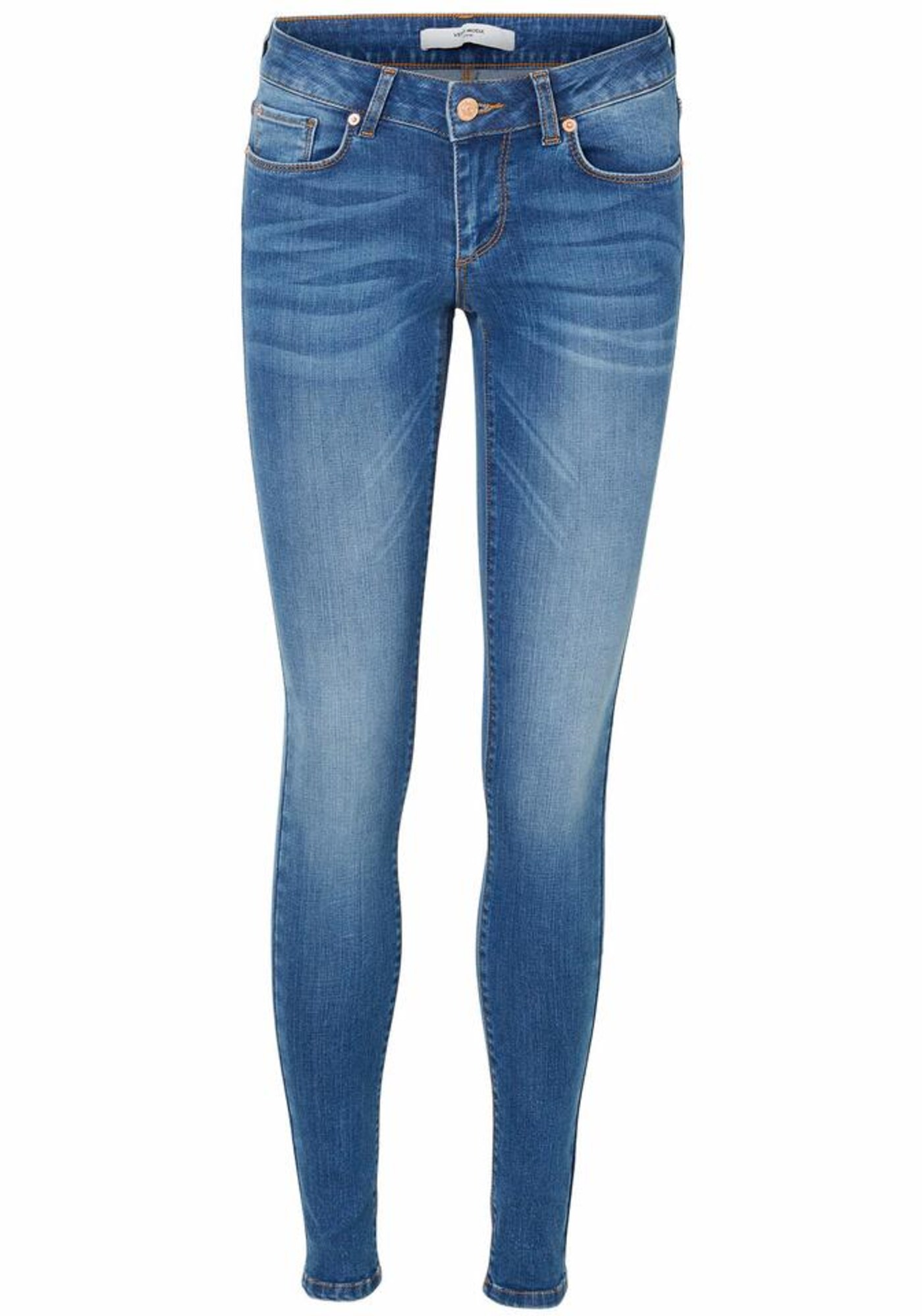 Vero Moda Dames Jeans Lux Blauw Denim vero moda kopen in de aanbieding
