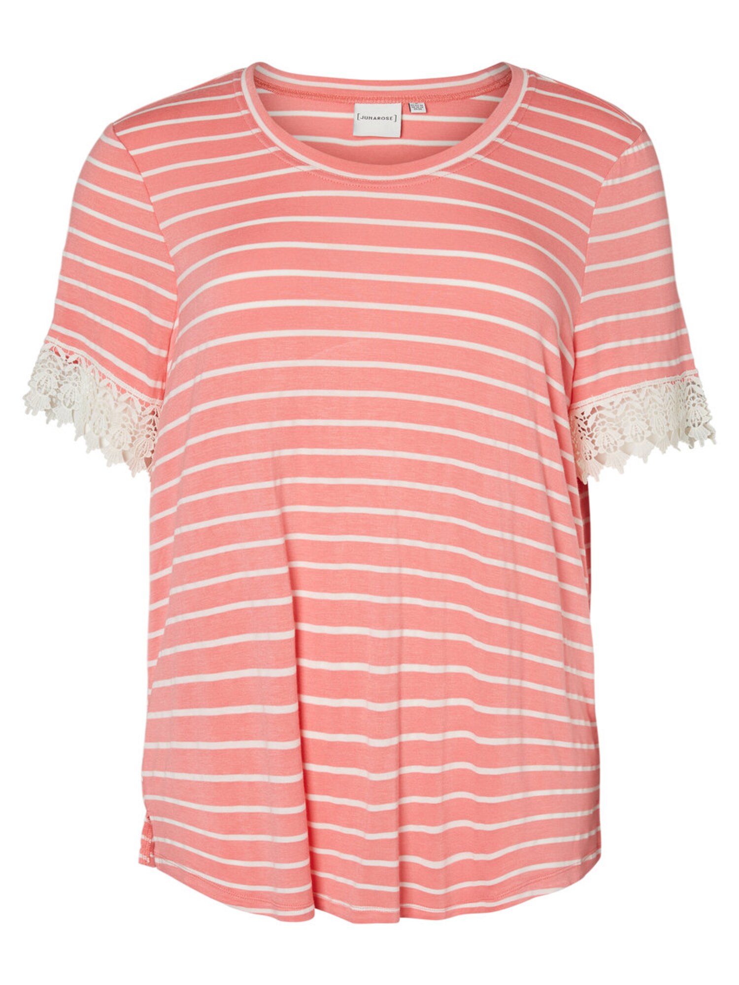 Junarose Dames Shirt Pitaja Roze Wit junarose kopen in de aanbieding