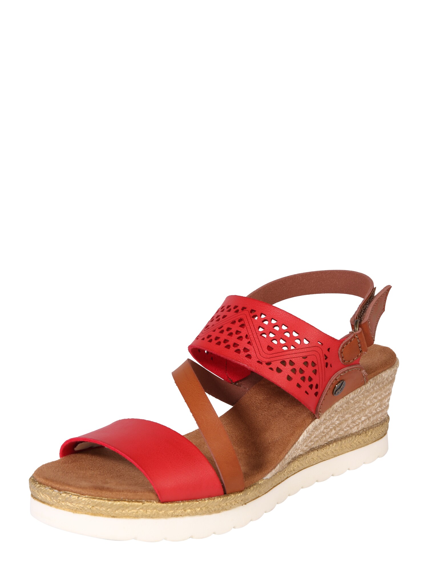 Mustang Dames Sandalen Met Riem Bruin Rood mustang kopen in de aanbieding