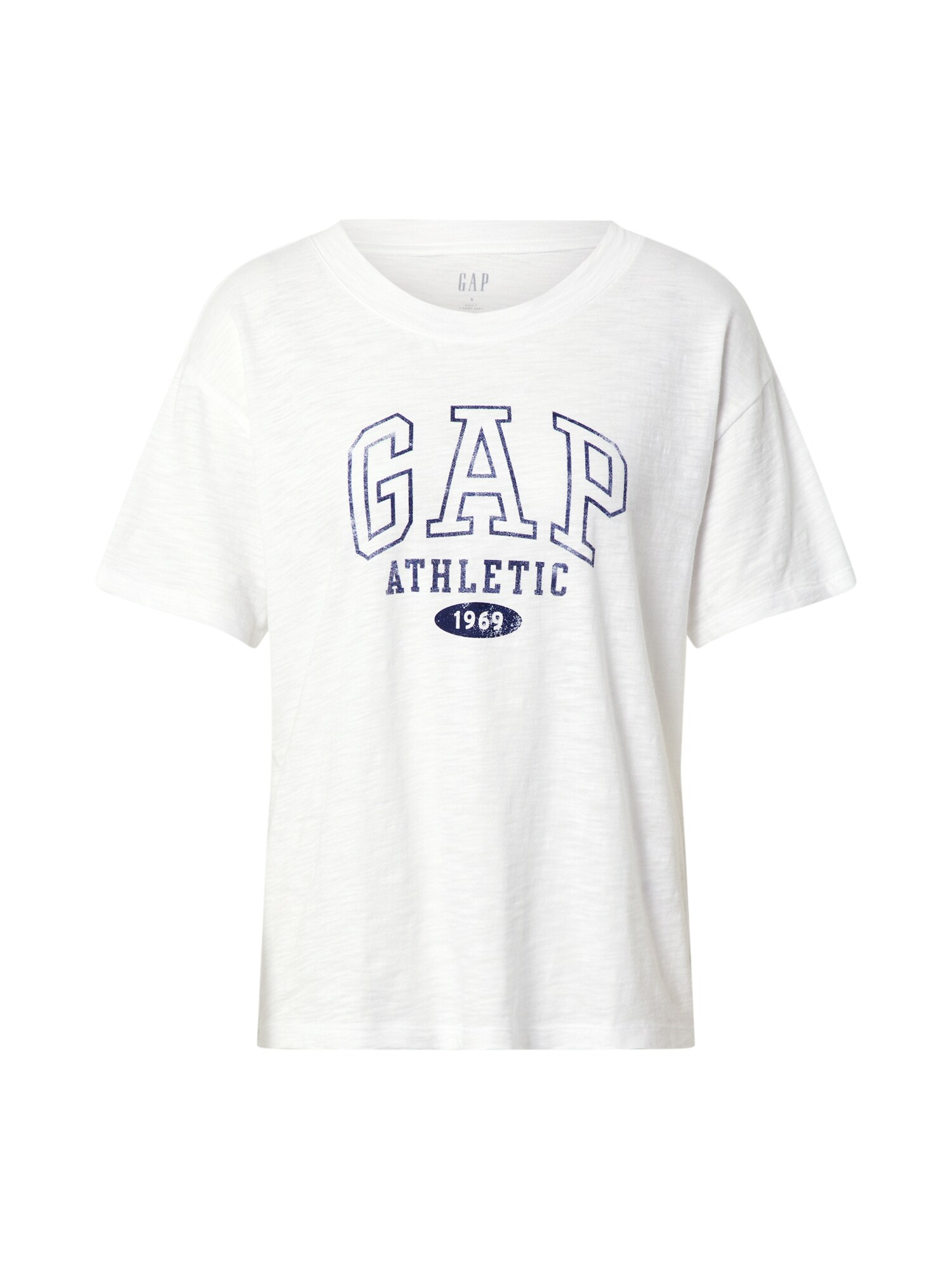 GAP Marškinėliai 'Easy Athletic'  balta / mėlyna