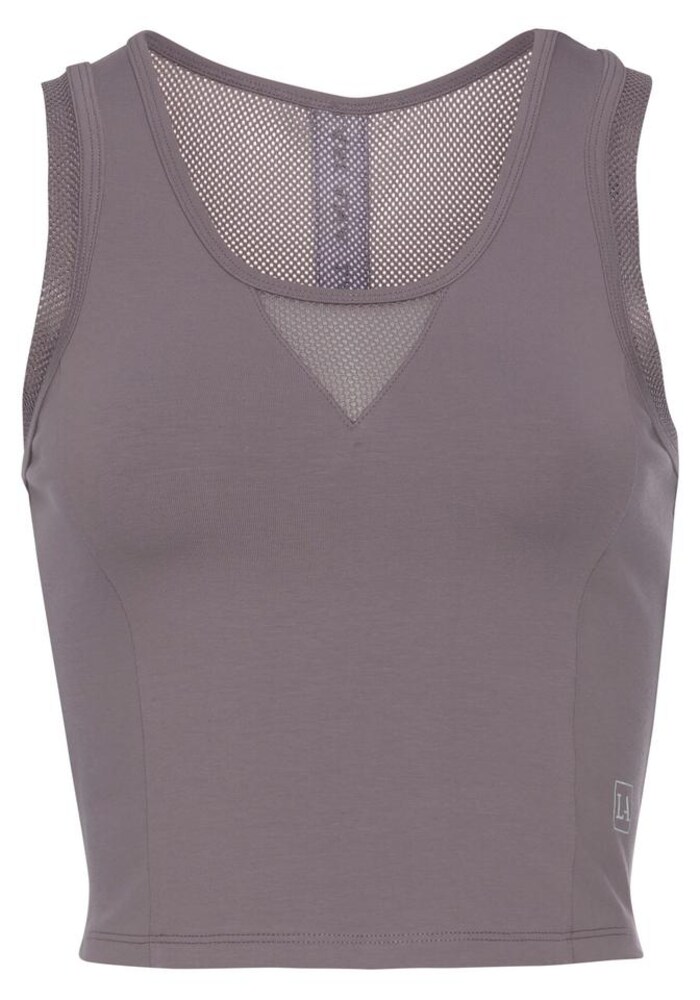 LASCANA ACTIVE Sporttop Damen Größe S stone