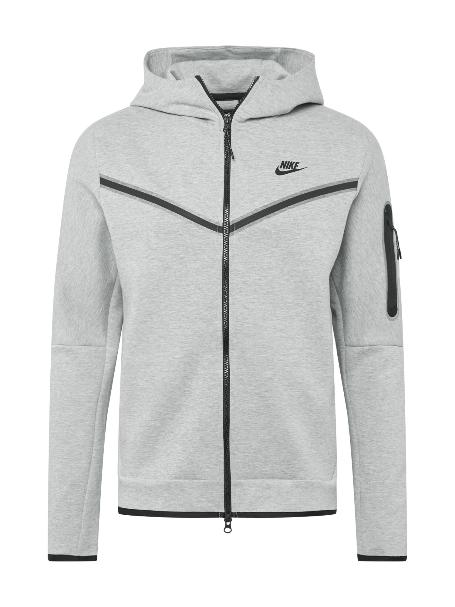 Nike Sportswear Суичъри с качулка  сиво / черно