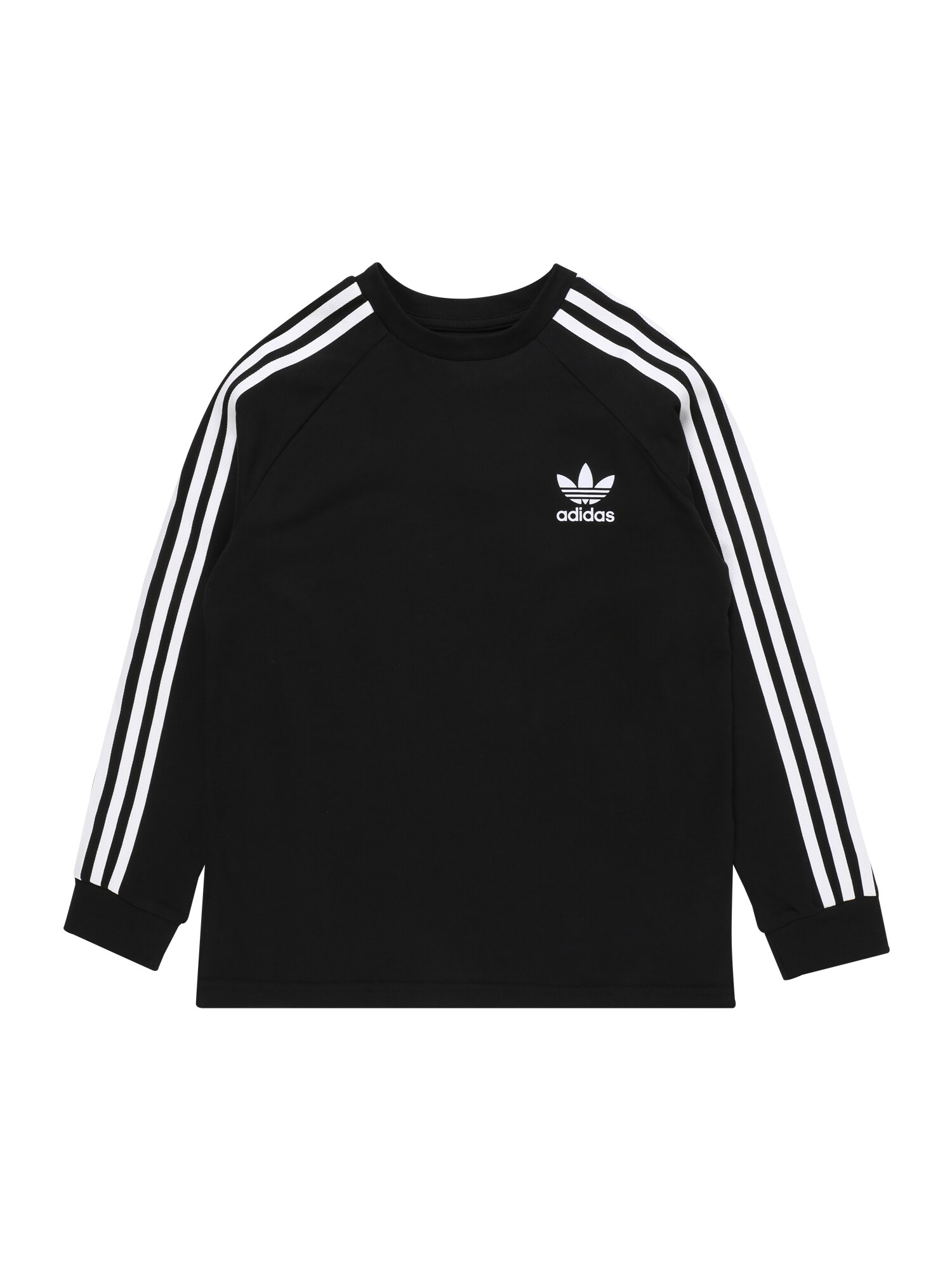 ADIDAS ORIGINALS Marškinėliai '3 Stripes'  juoda / balta