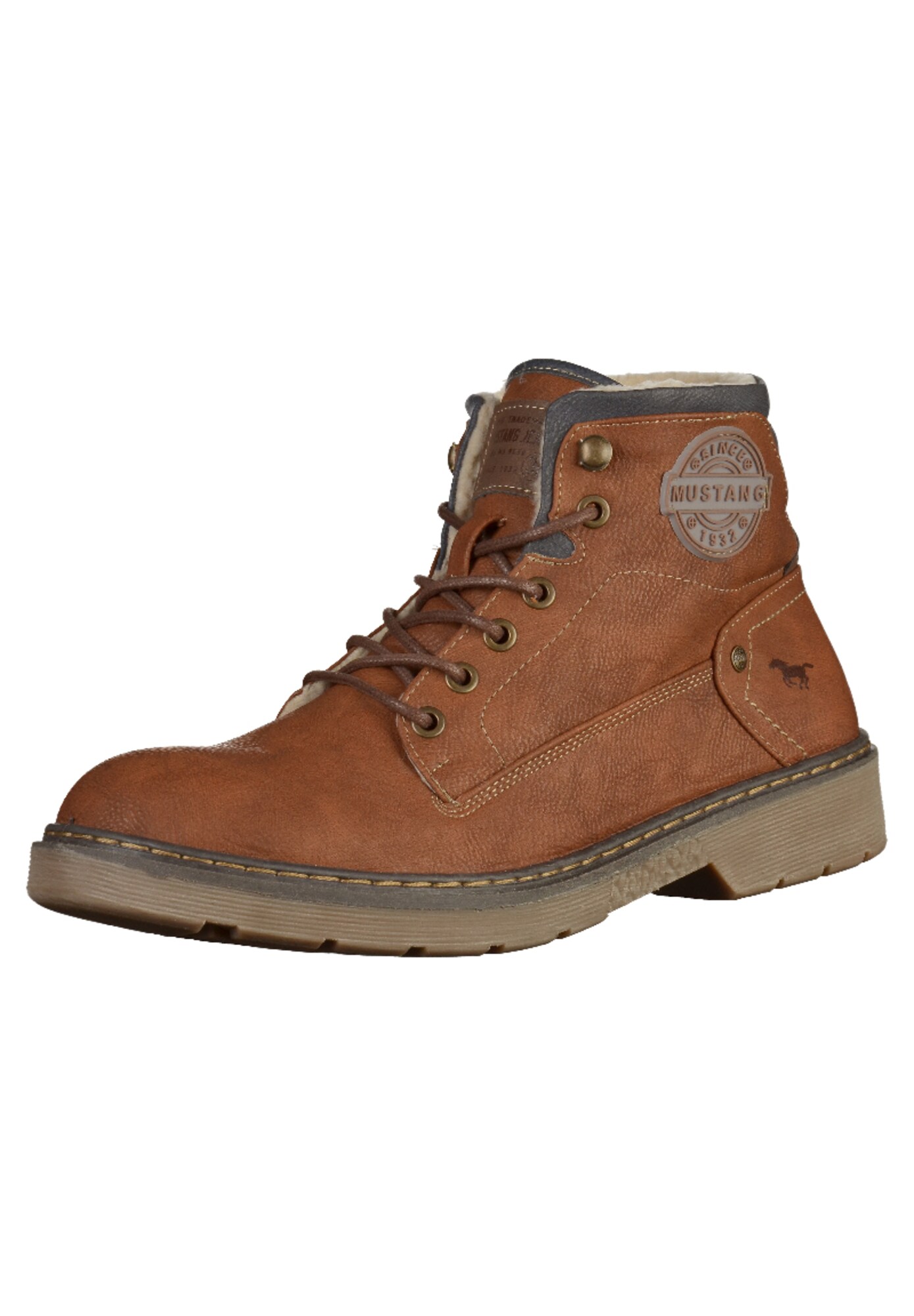 Mustang Heren Veterboots Bruin mustang kopen in de aanbieding