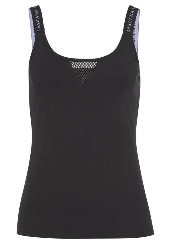 LASCANA ACTIVE, Sport top, fekete, 3 kép a 8 közül