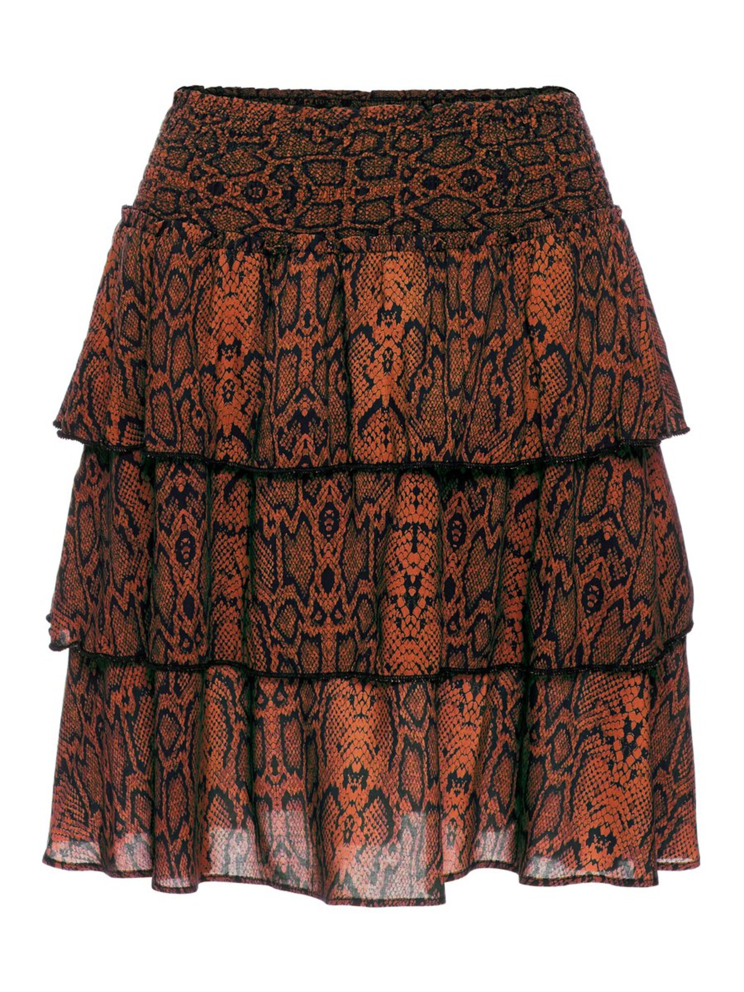 Yas Dames Rok Roestbruin Rood Zwart yas kopen in de aanbieding