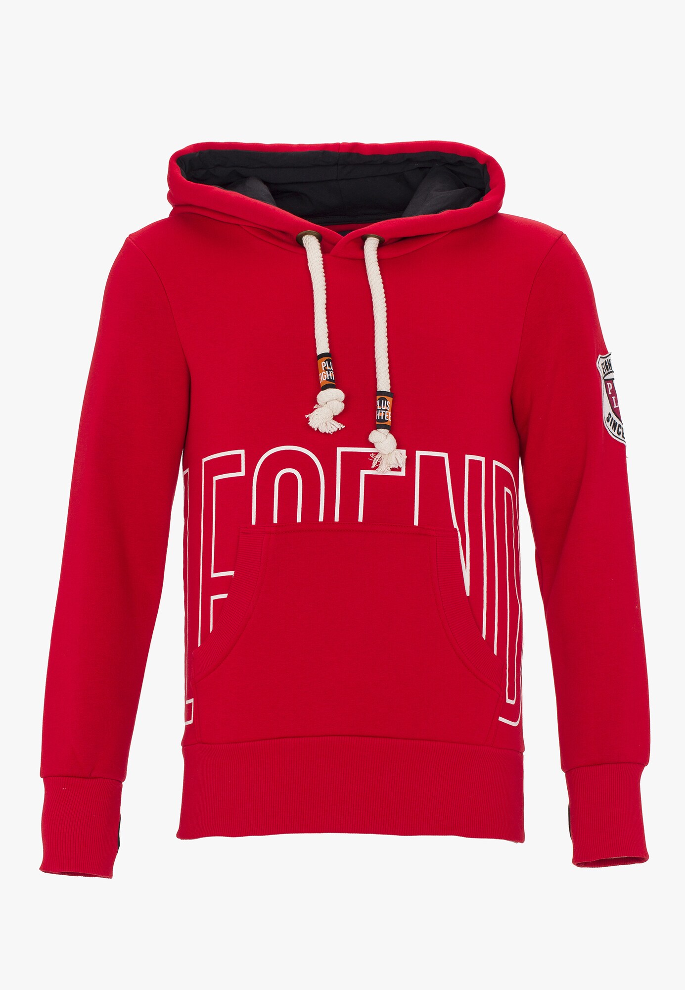 Plus Eighteen Heren Sweatshirt Rood plus eighteen kopen in de aanbieding