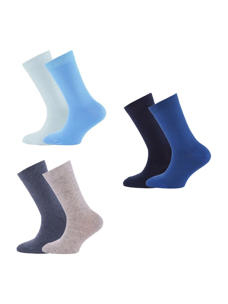 EWERS Socken Mädchen Größe 31/34 beigemeliert / navy / royalblau / himmelblau / hellblau
